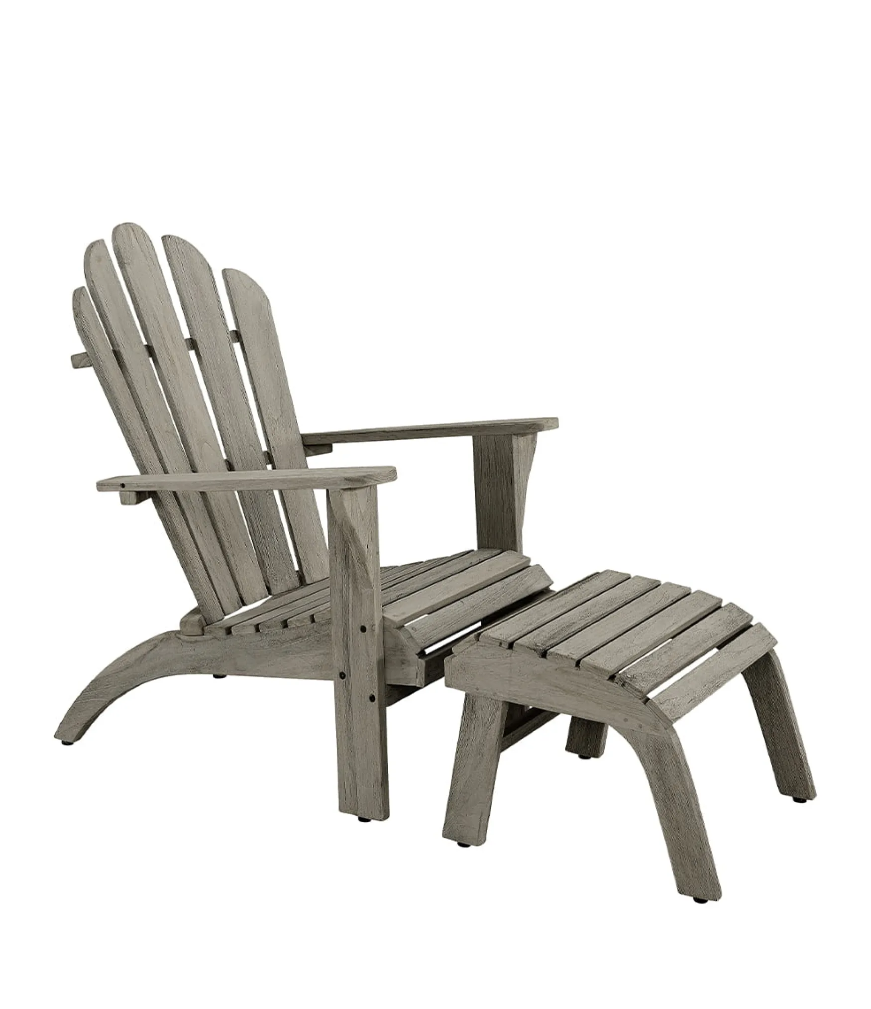 Sale Artwood Adirondack with ottoman, charcoal teak