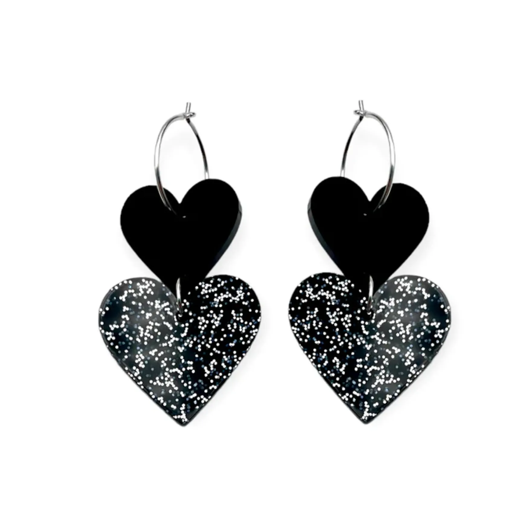 Best ByFossdal All 4 love, black glitter