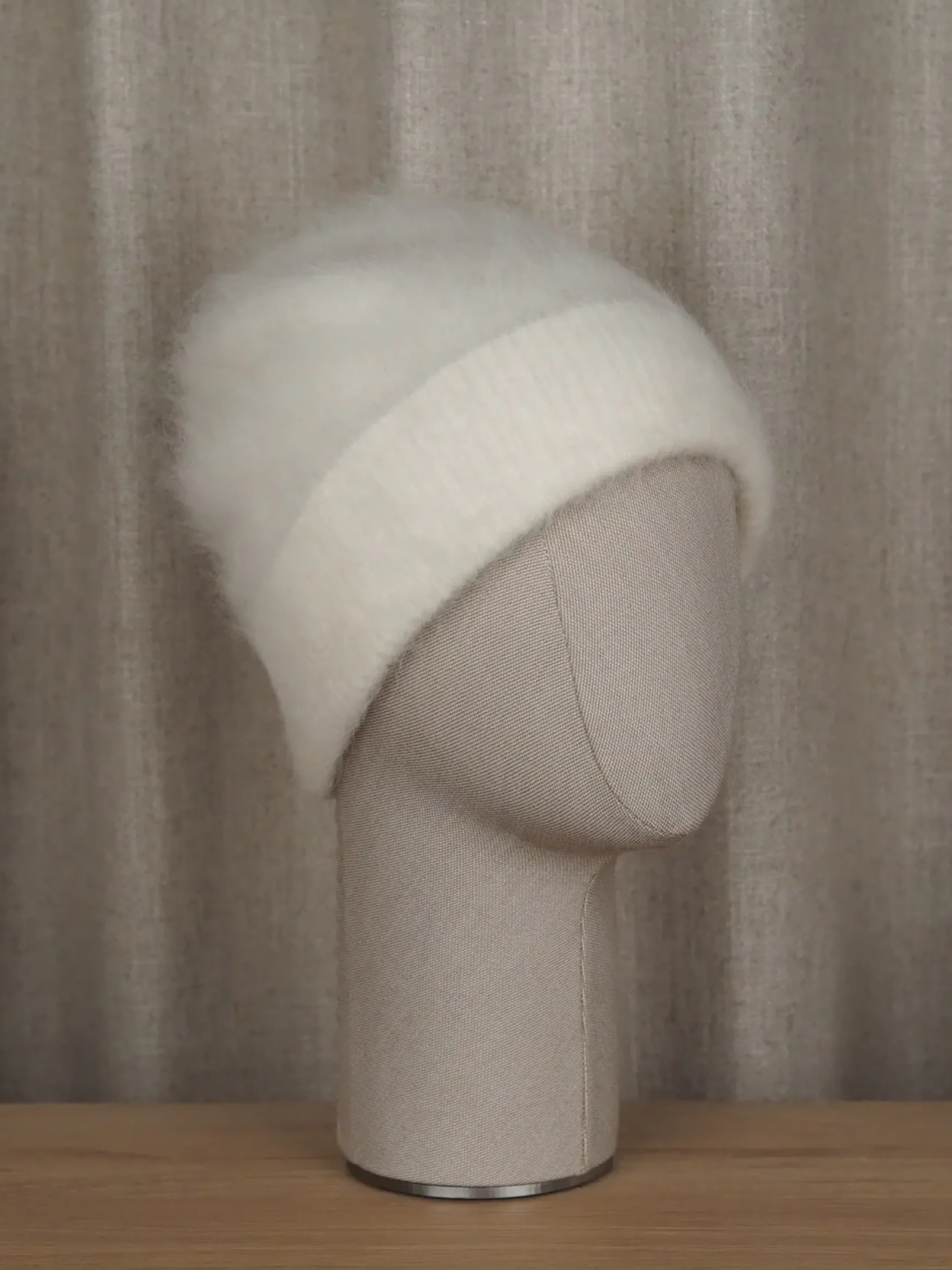 New Original Story Ally alpaca blend beanie, cream