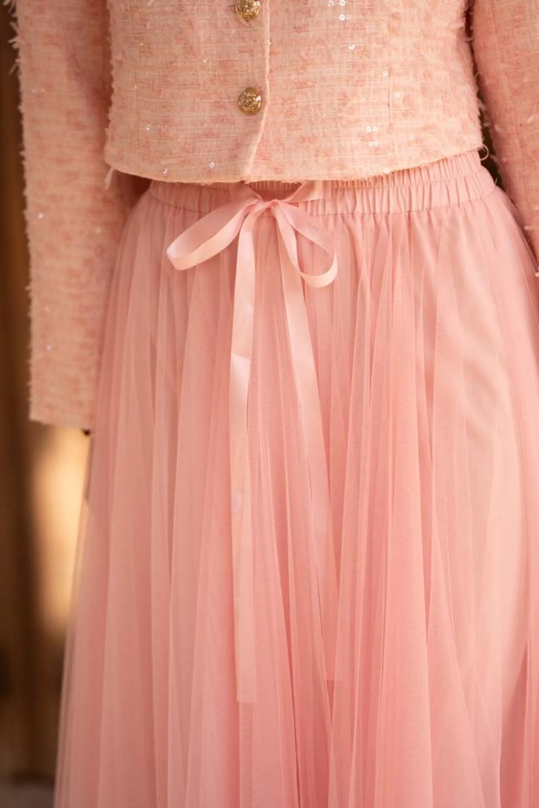 aria_tulle_skirt_rose_bon_2.webp Outlet Choklate Paris Aria tulle skirt, rose bonbon