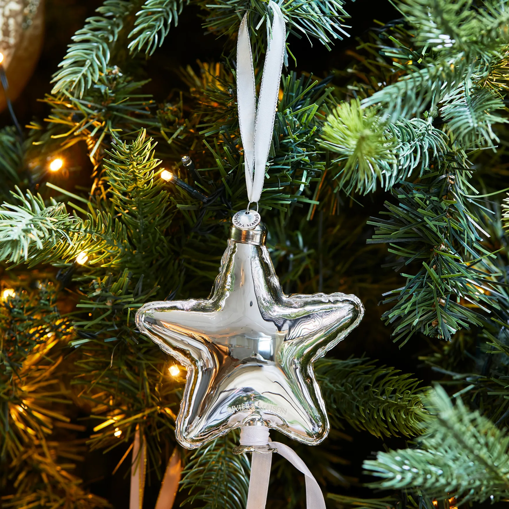 Hot Rivièra Maison Balloon star ornament silver S