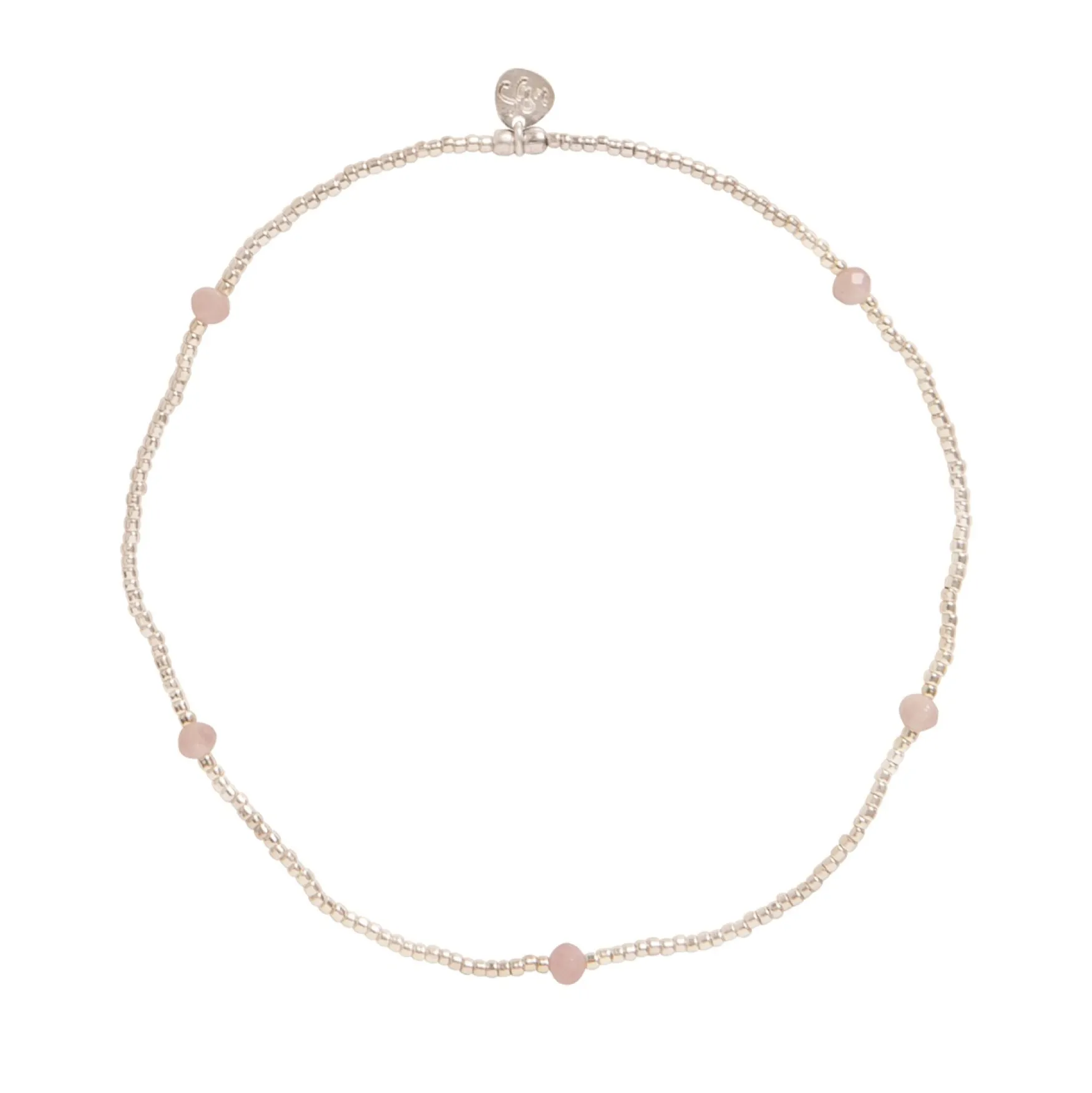 Best A Beautiful Story Beach rose quartz anklet