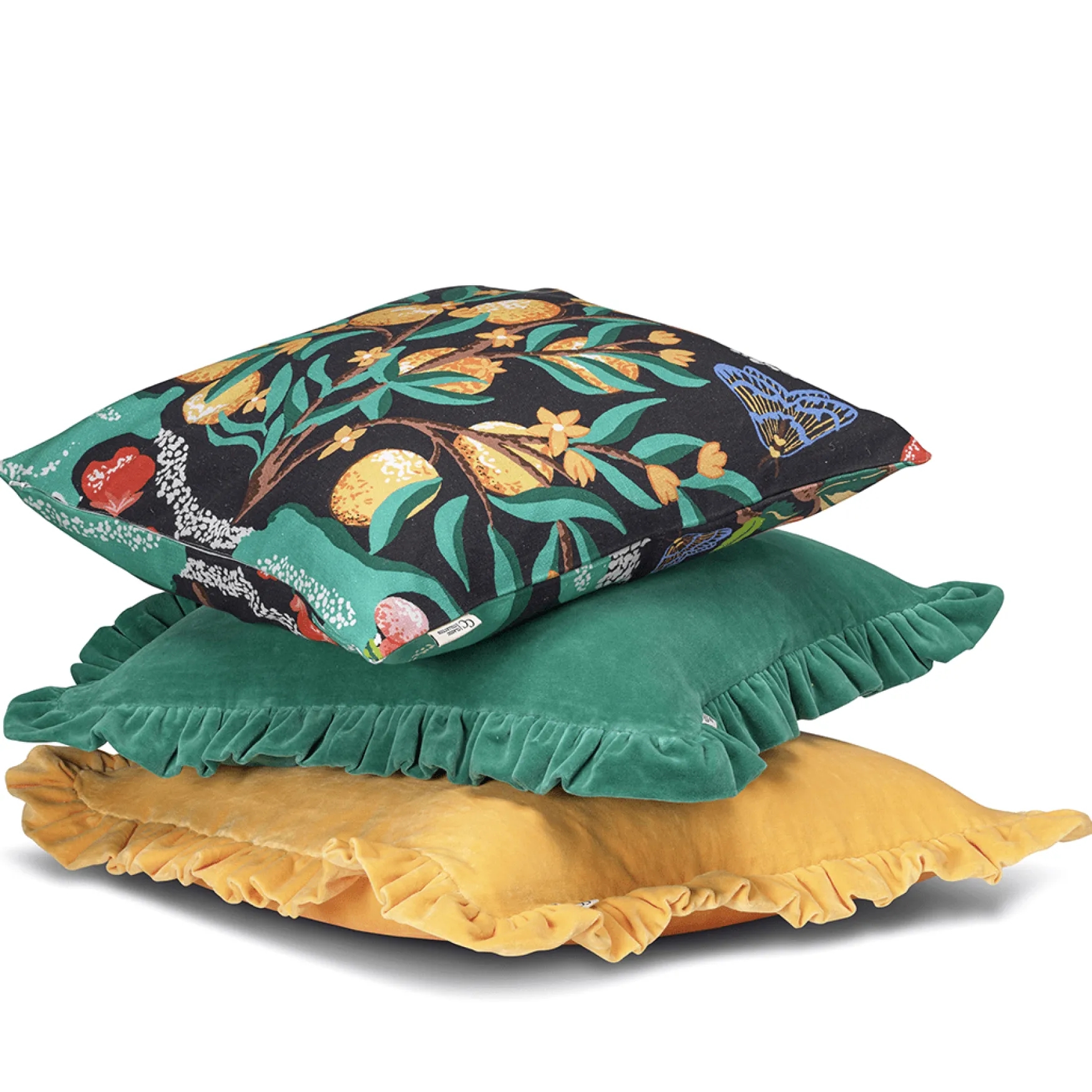 Sale Classic Collection Botanic orange 50x50, black