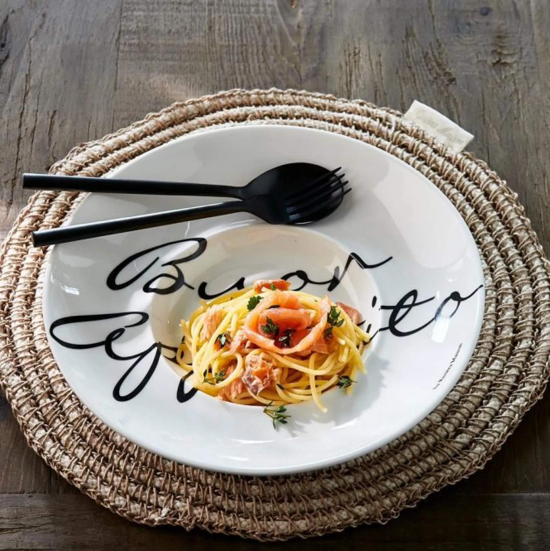 New Rivièra Maison Buon appetito pasta plate