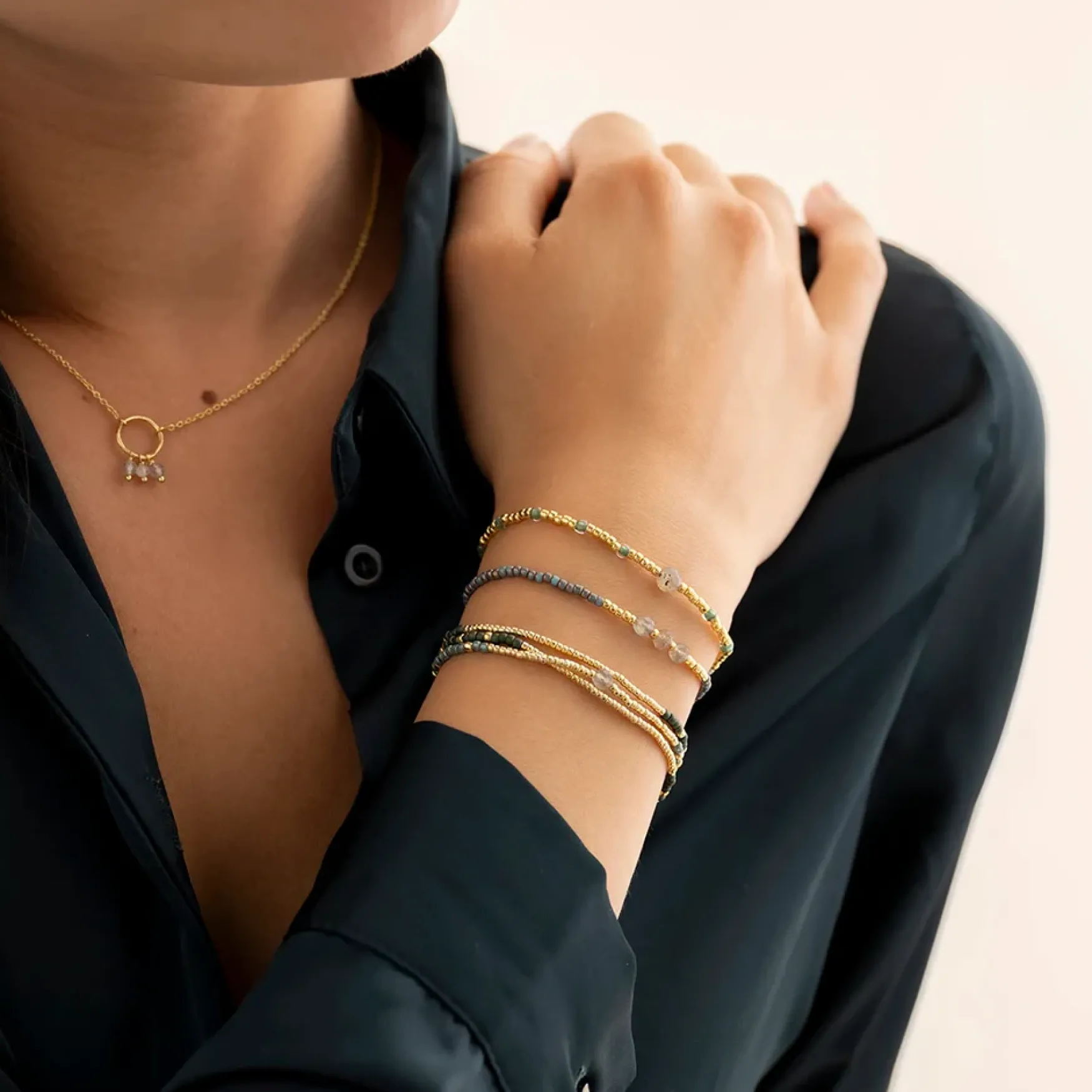 Fashion A Beautiful Story Clever labradorite bracelet