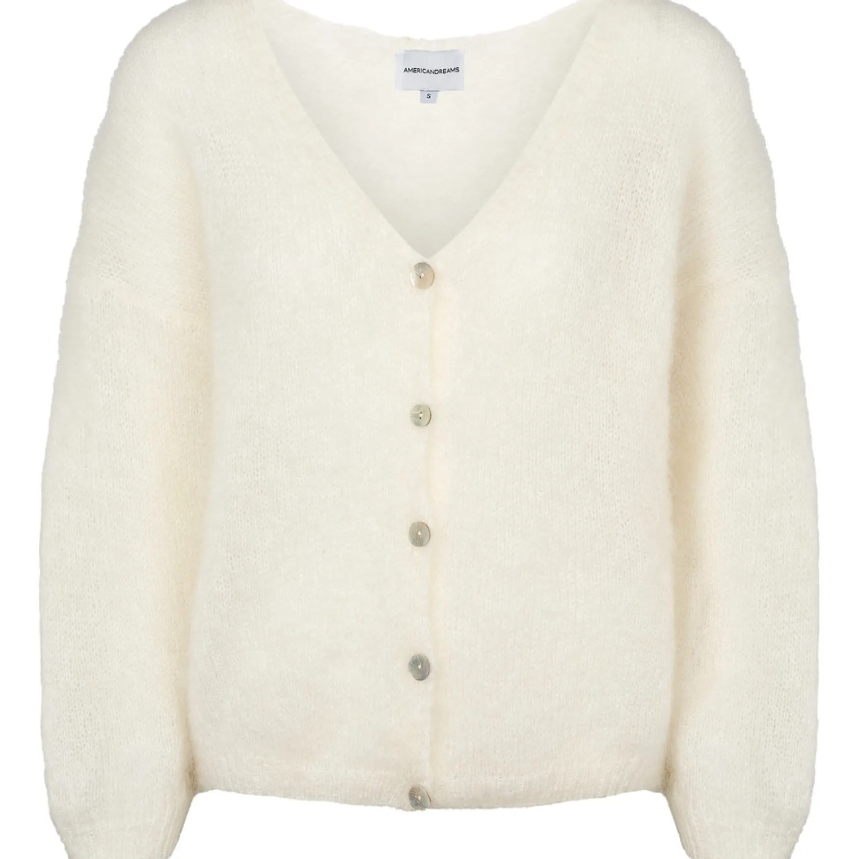 Best Americandreams Cornelia mohair cardigan, white