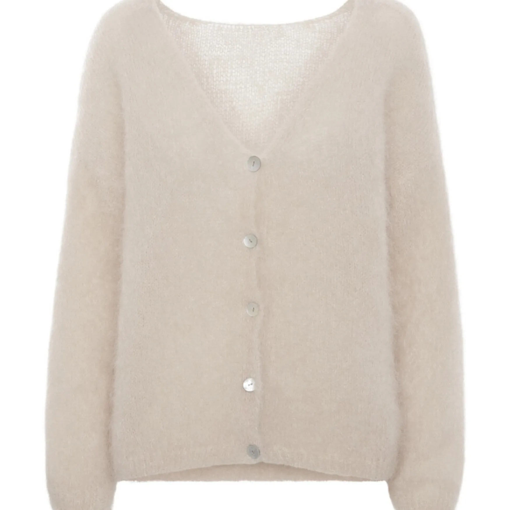 Fashion Americandreams Cornelia mohair cardigan, beige