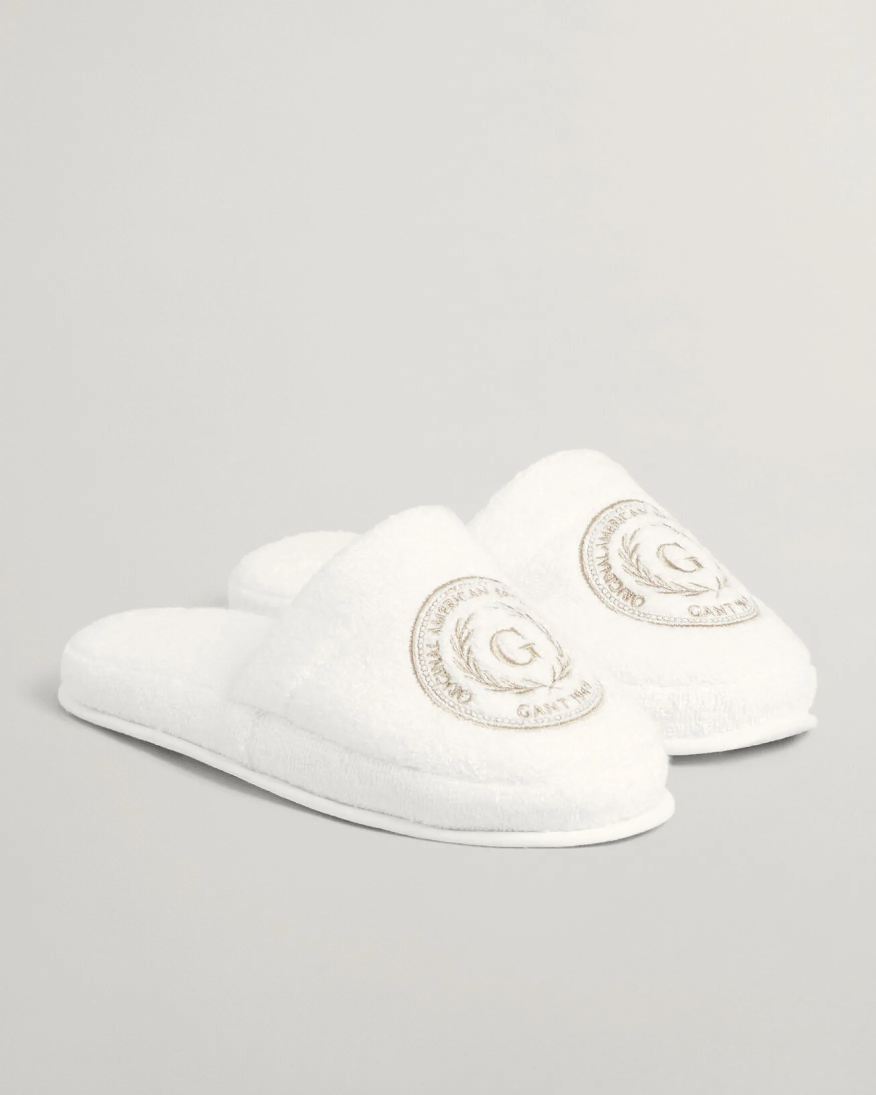 Fashion Gant Home Crest slippers, white
