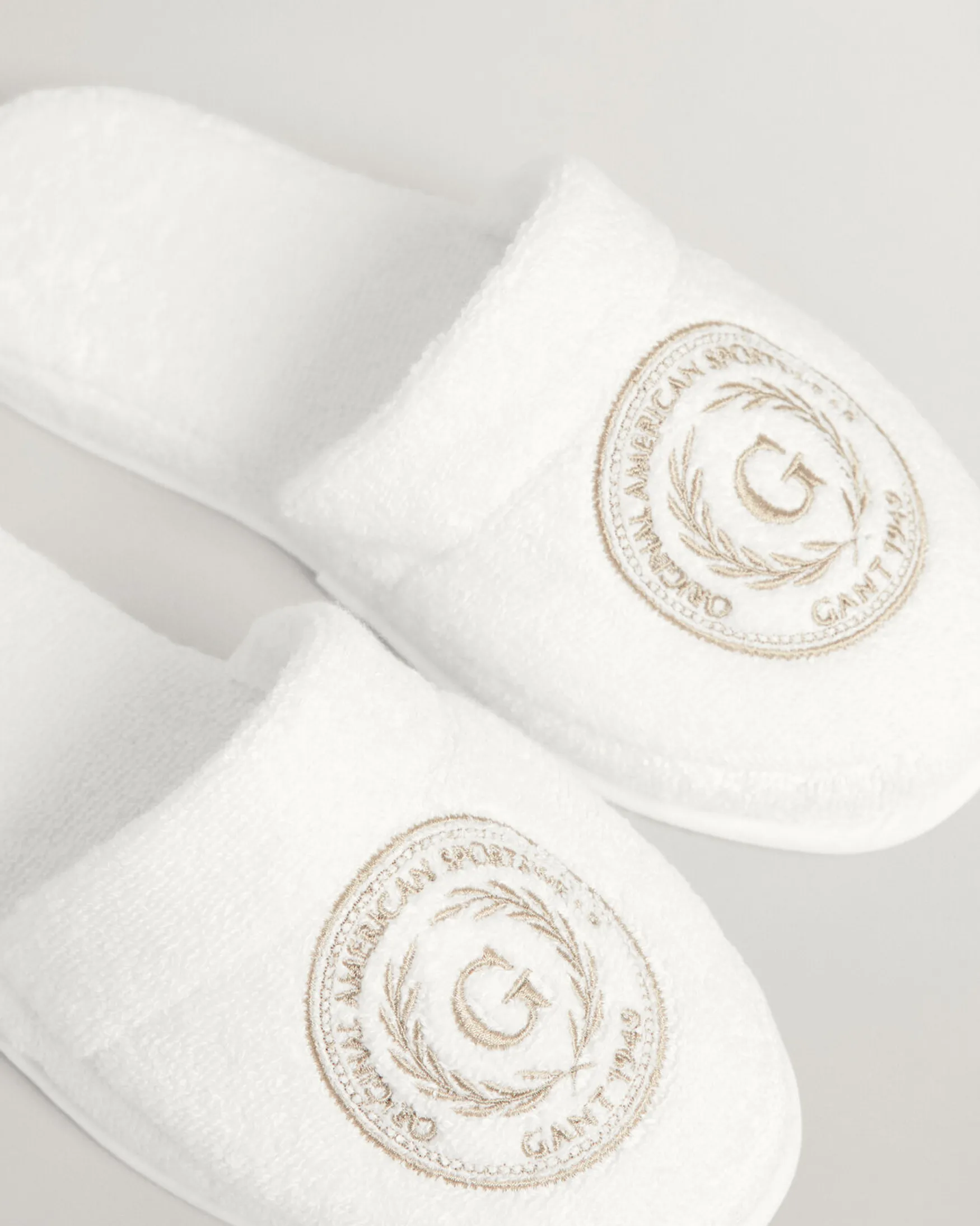 Fashion Gant Home Crest slippers, white