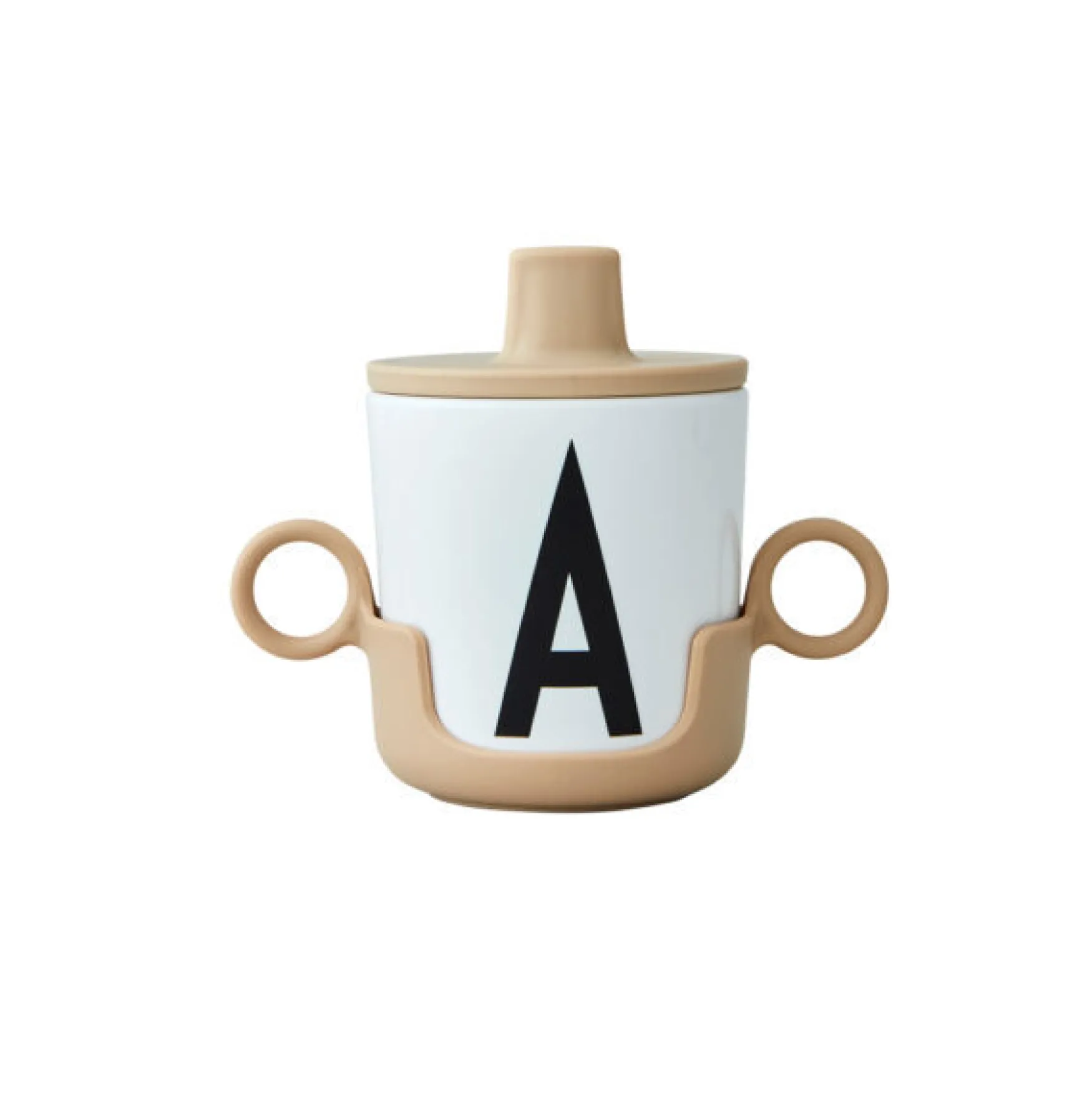 Hot Design Letters Cup handle, beige