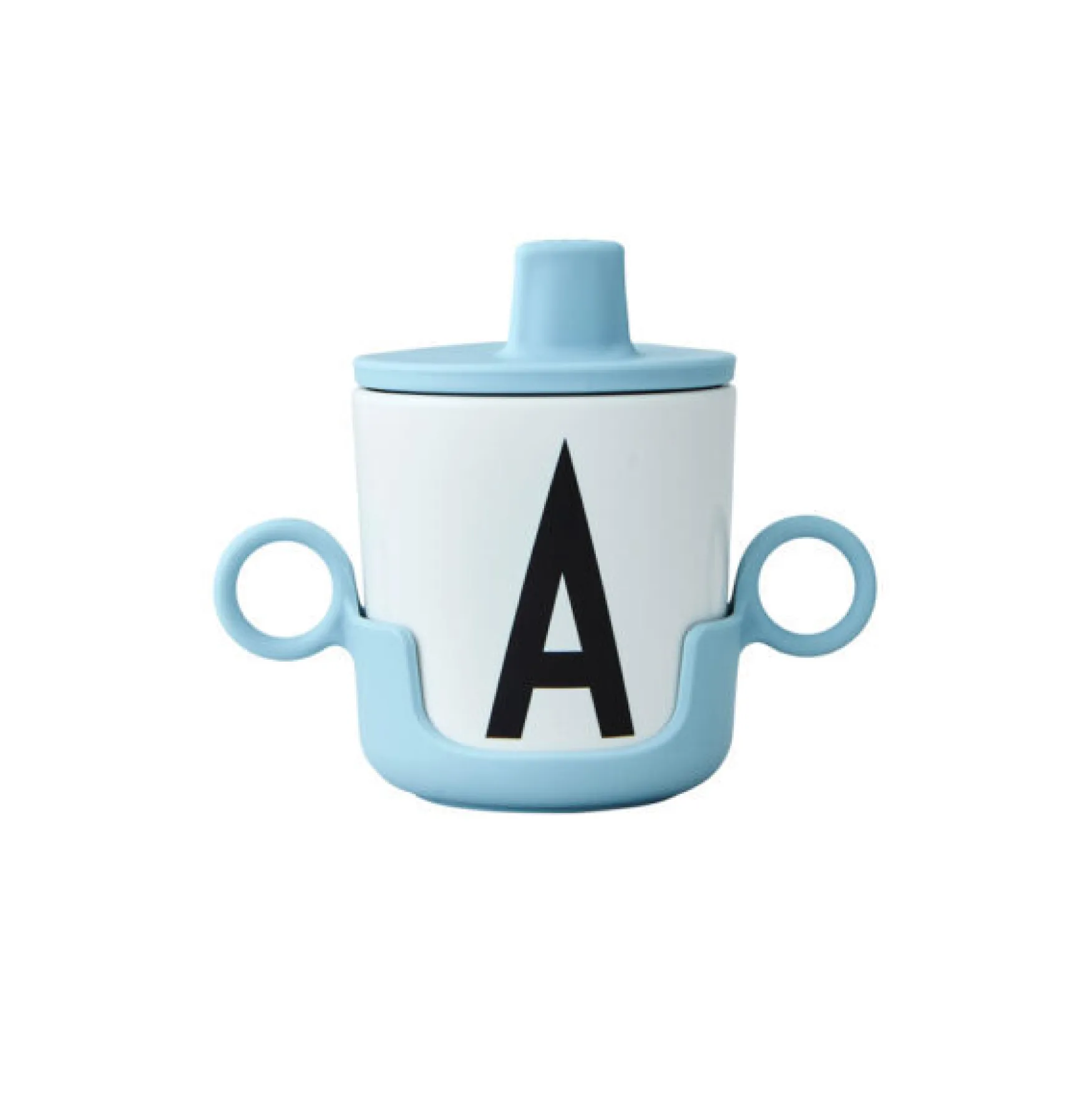 Sale Design Letters Cup handle, light blue