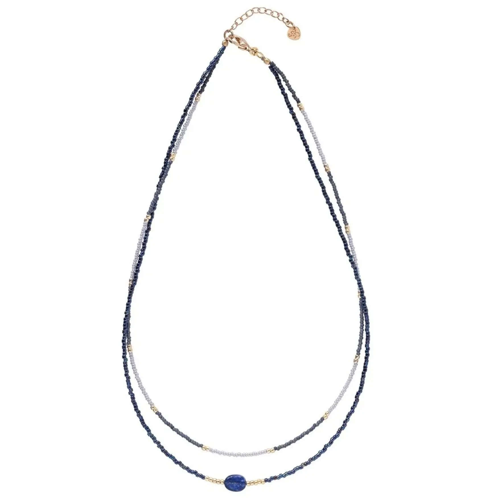 Online A Beautiful Story Devotion lapis lazuli gold necklace