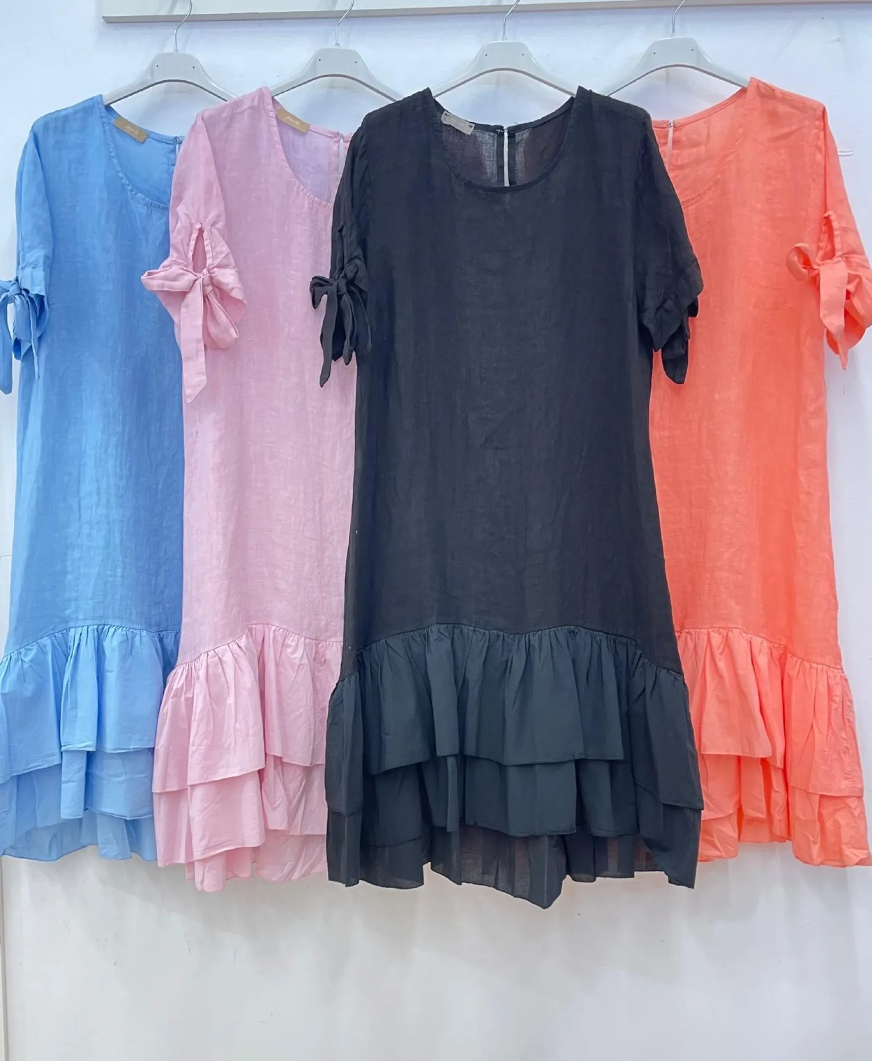 Sale Peura Collection Doris pellavamekko, musta