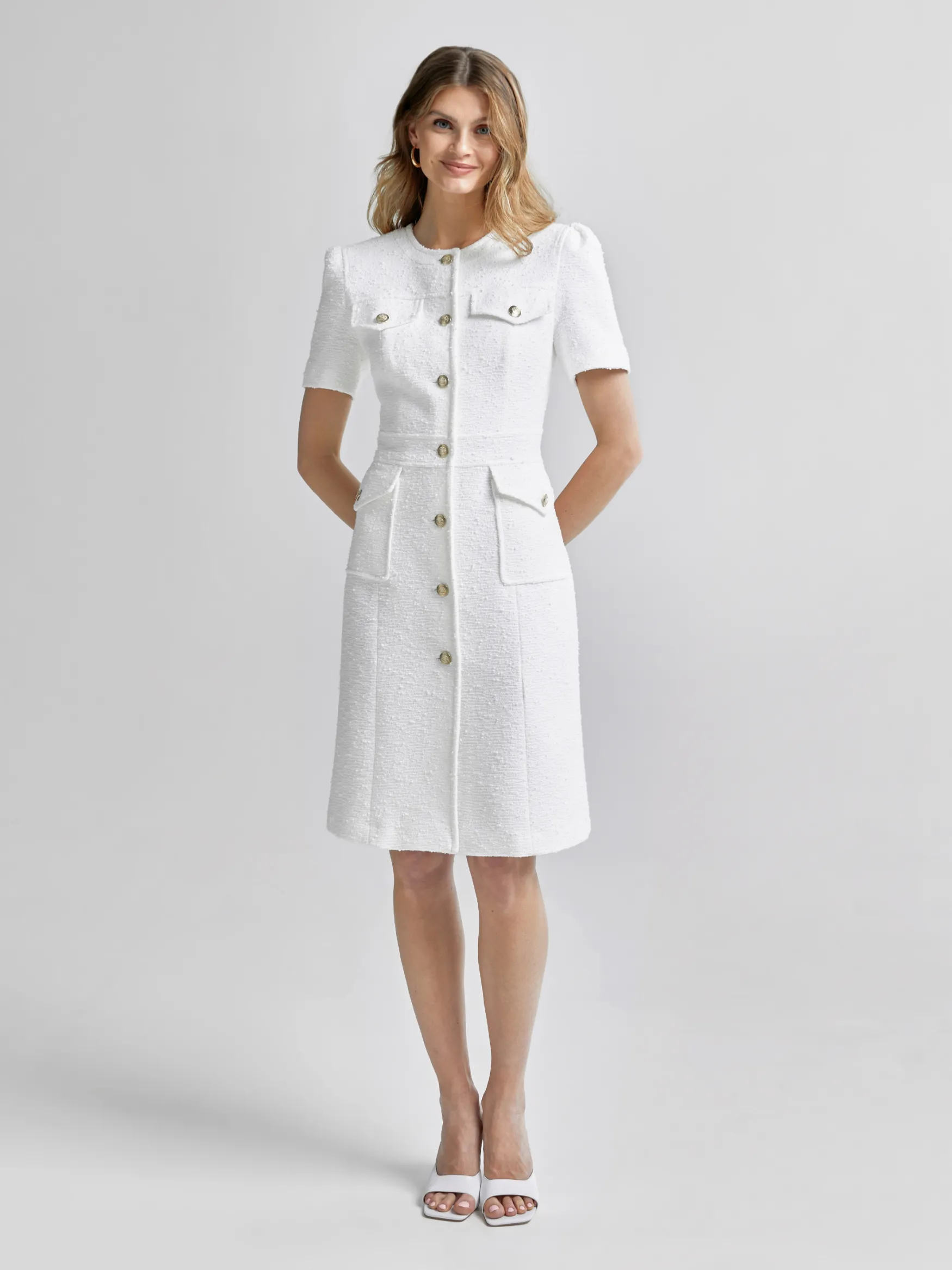 Clearance Andiata Elinor mekko, valkoinen