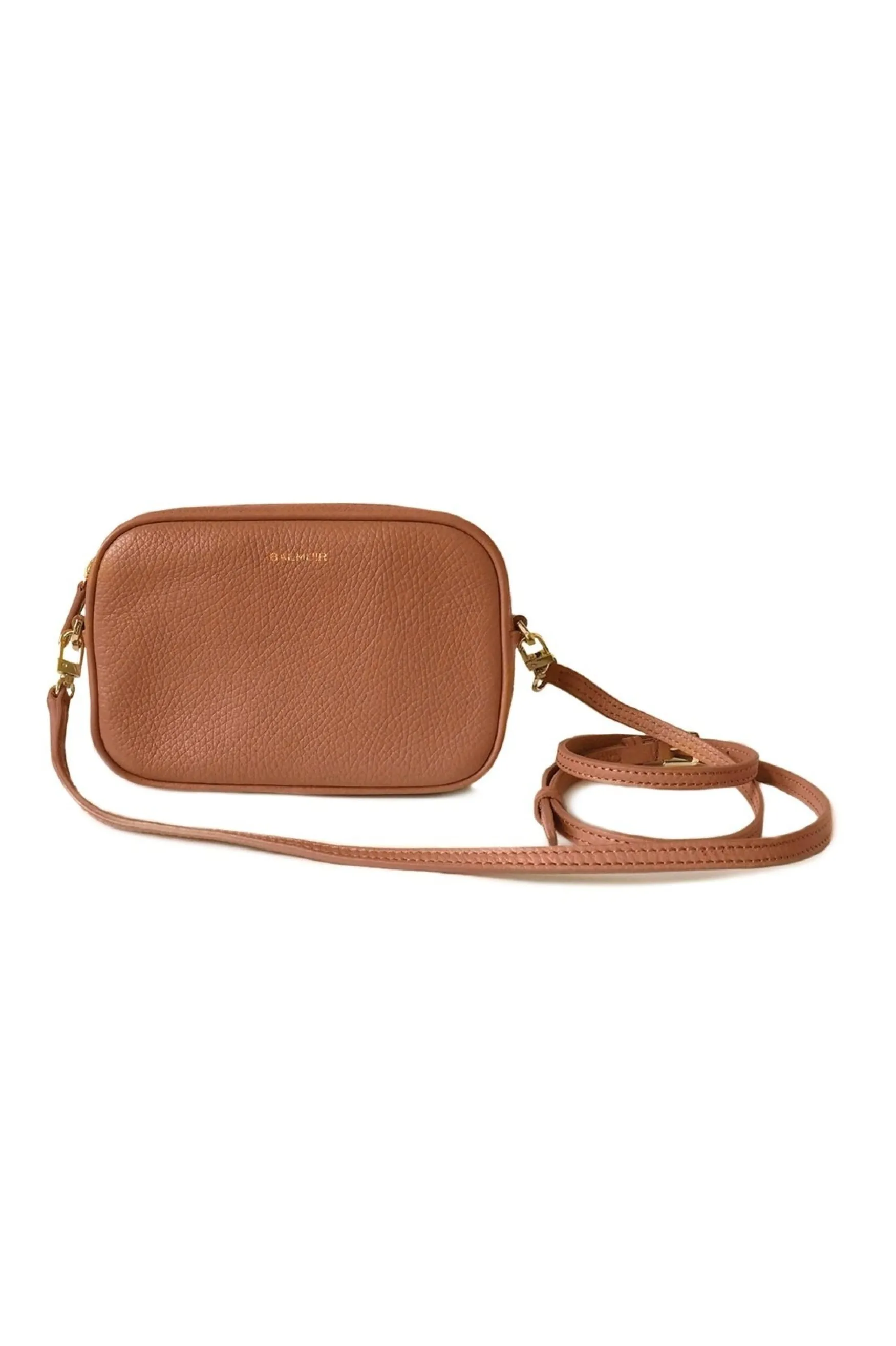 New Balmuir Elise camera bag, cognac/gold