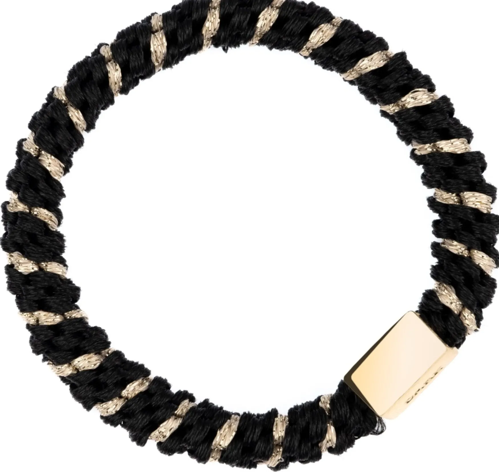 Outlet DARK department Fat hair ties, black stripe