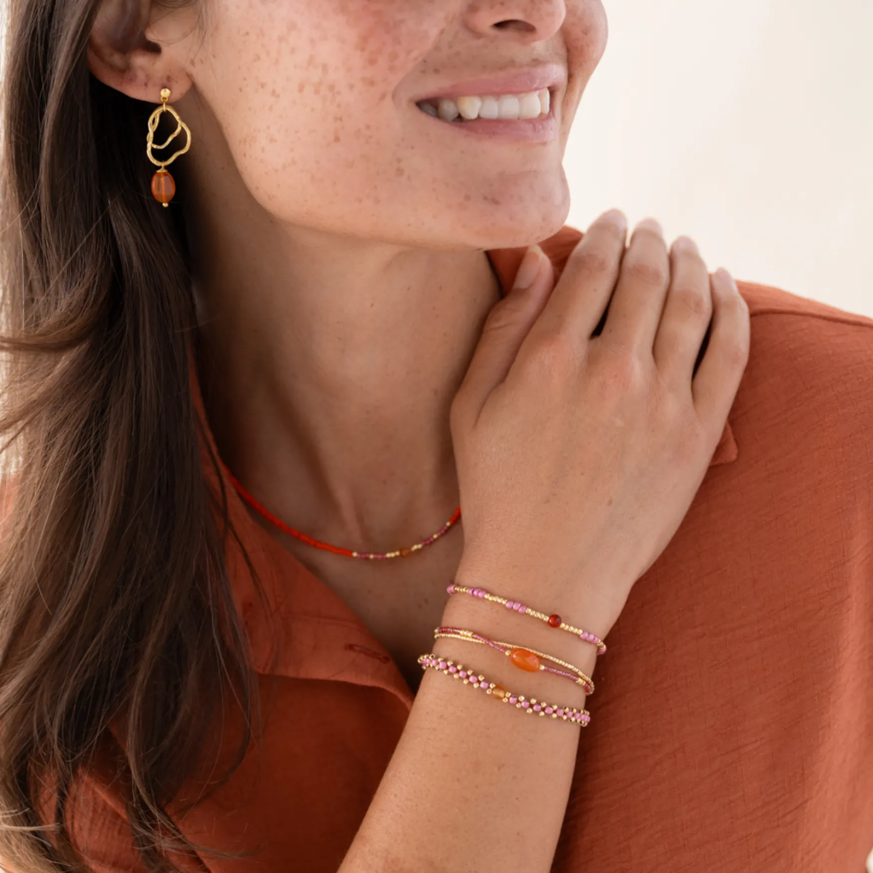 Outlet A Beautiful Story Feeling carnelian bracelet