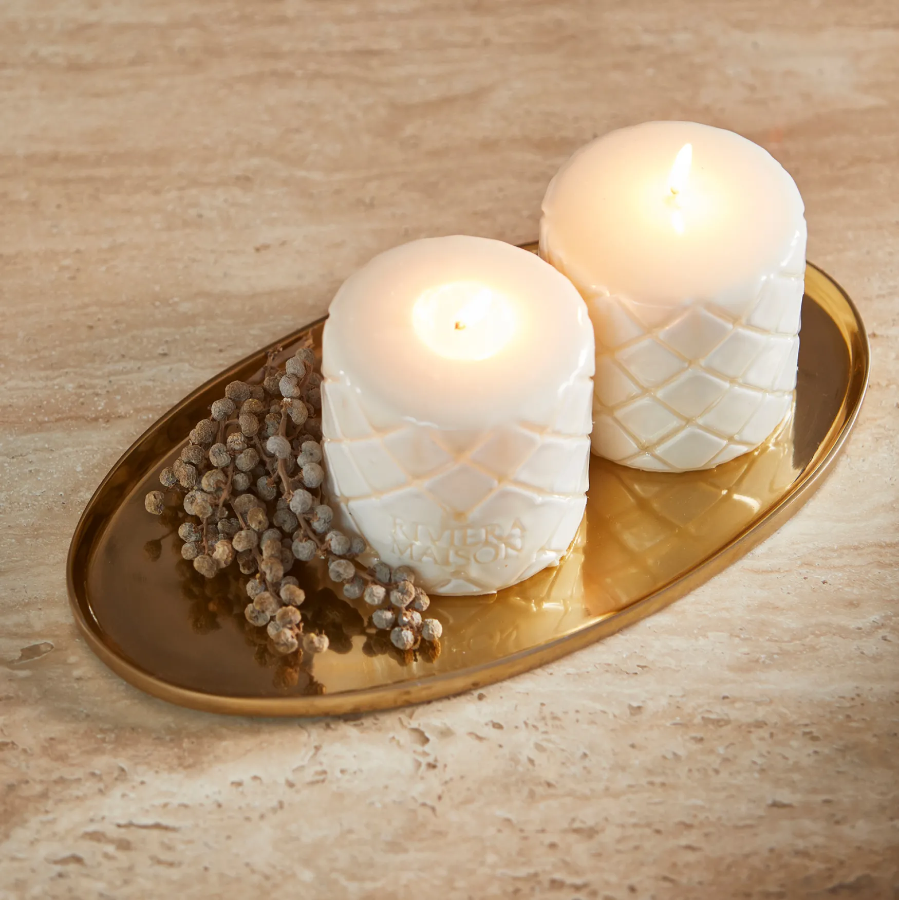 Sale Rivièra Maison Gabrielle candle platter oval
