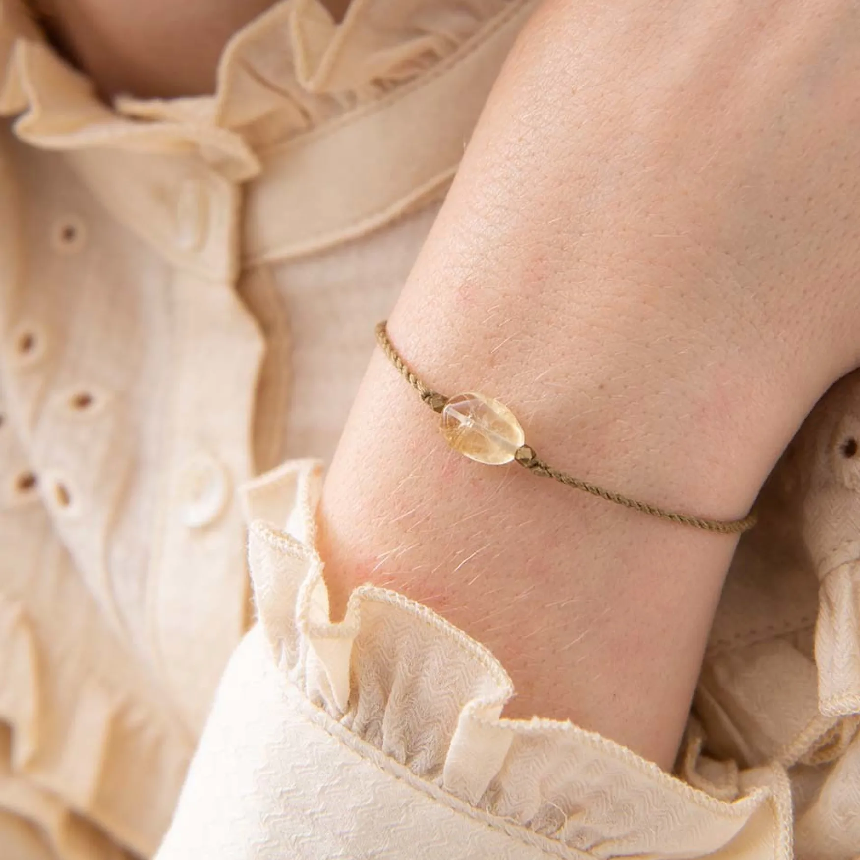 New A Beautiful Story Gemstone card citrine bracelet