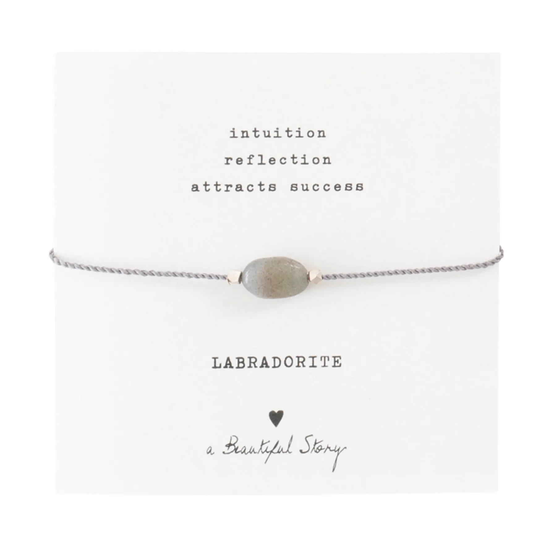 Clearance A Beautiful Story Gemstone card labradorite