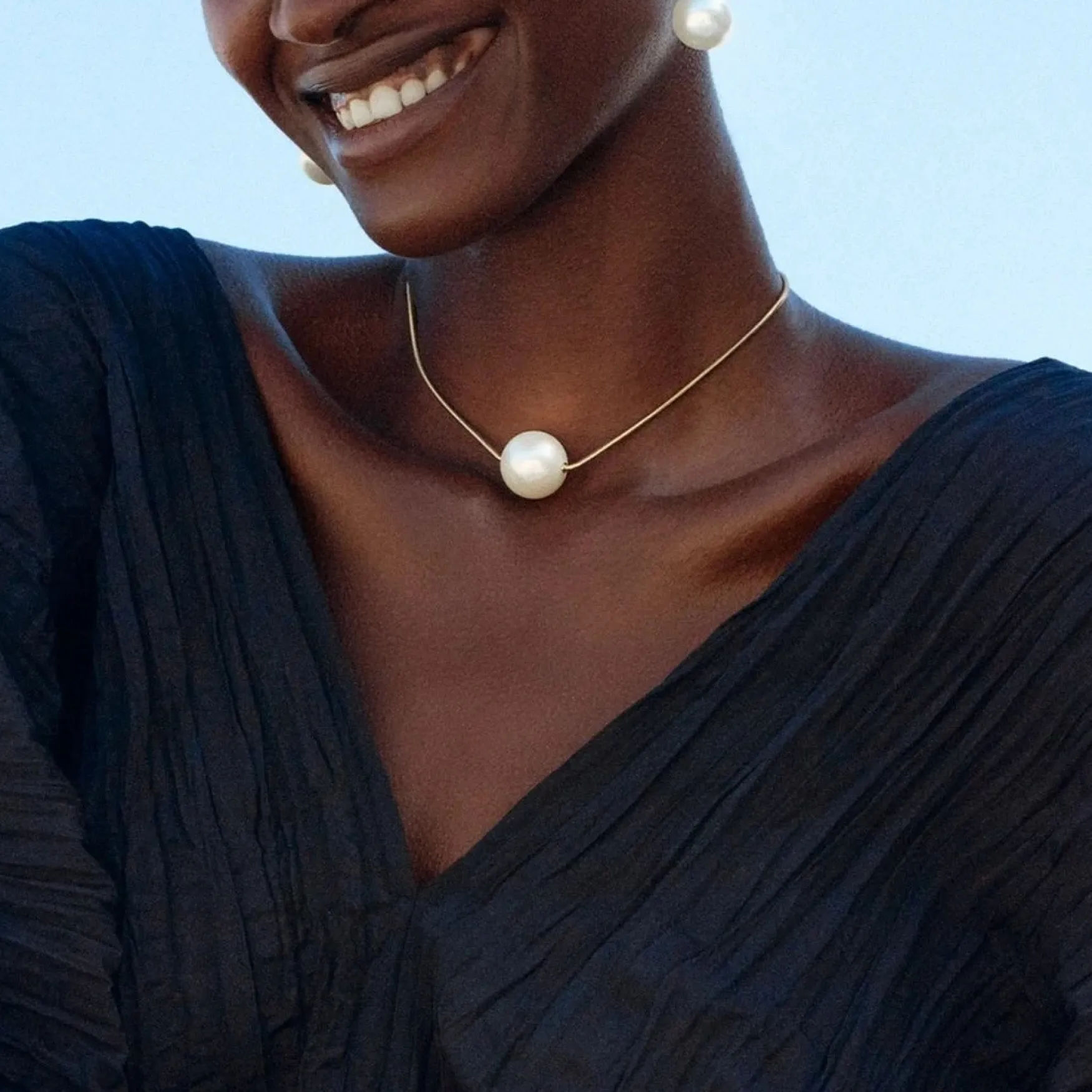New Edblad Globe necklace maxi, gold