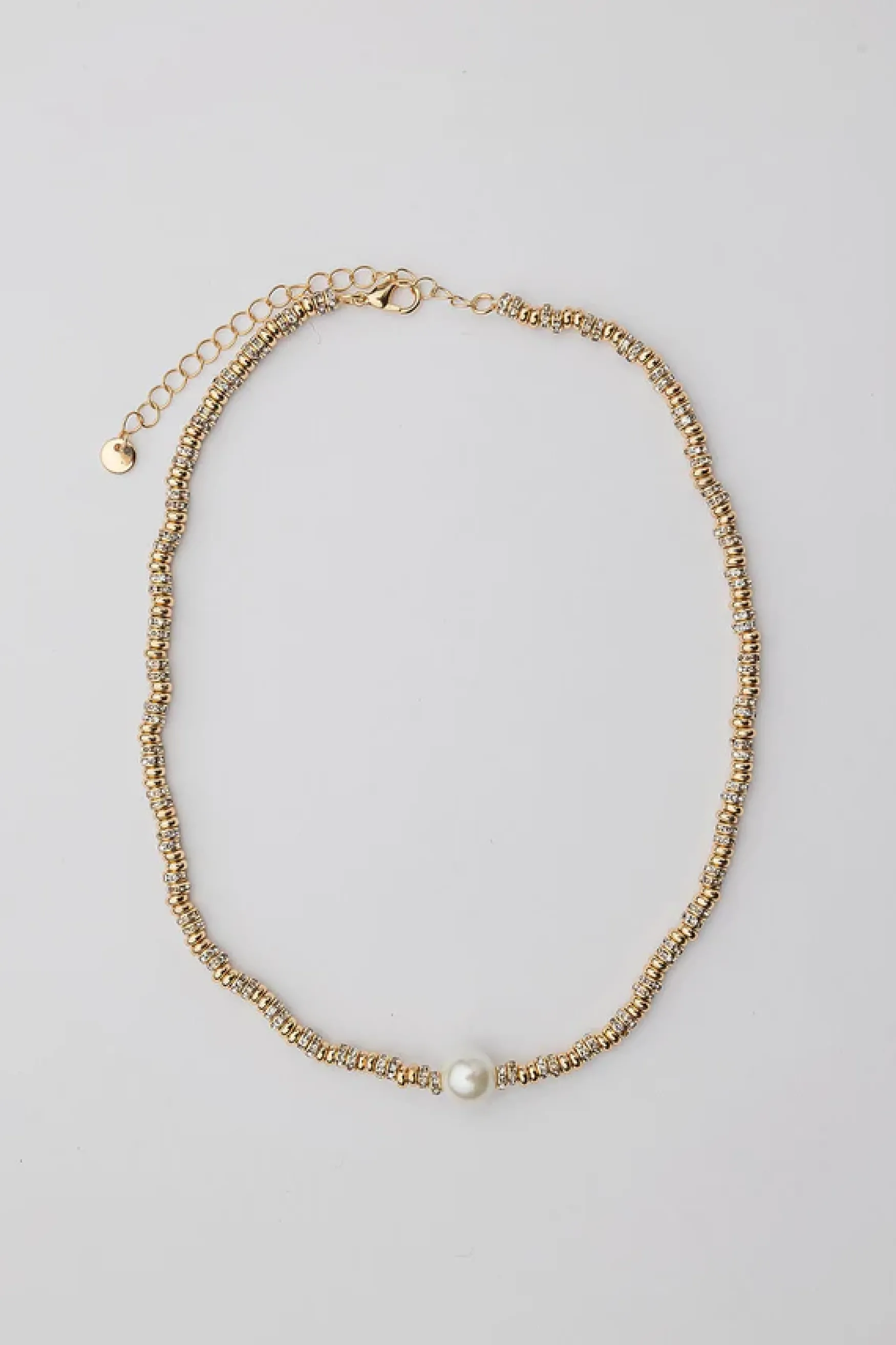 Hot BOW19 details Glow short necklace, gold