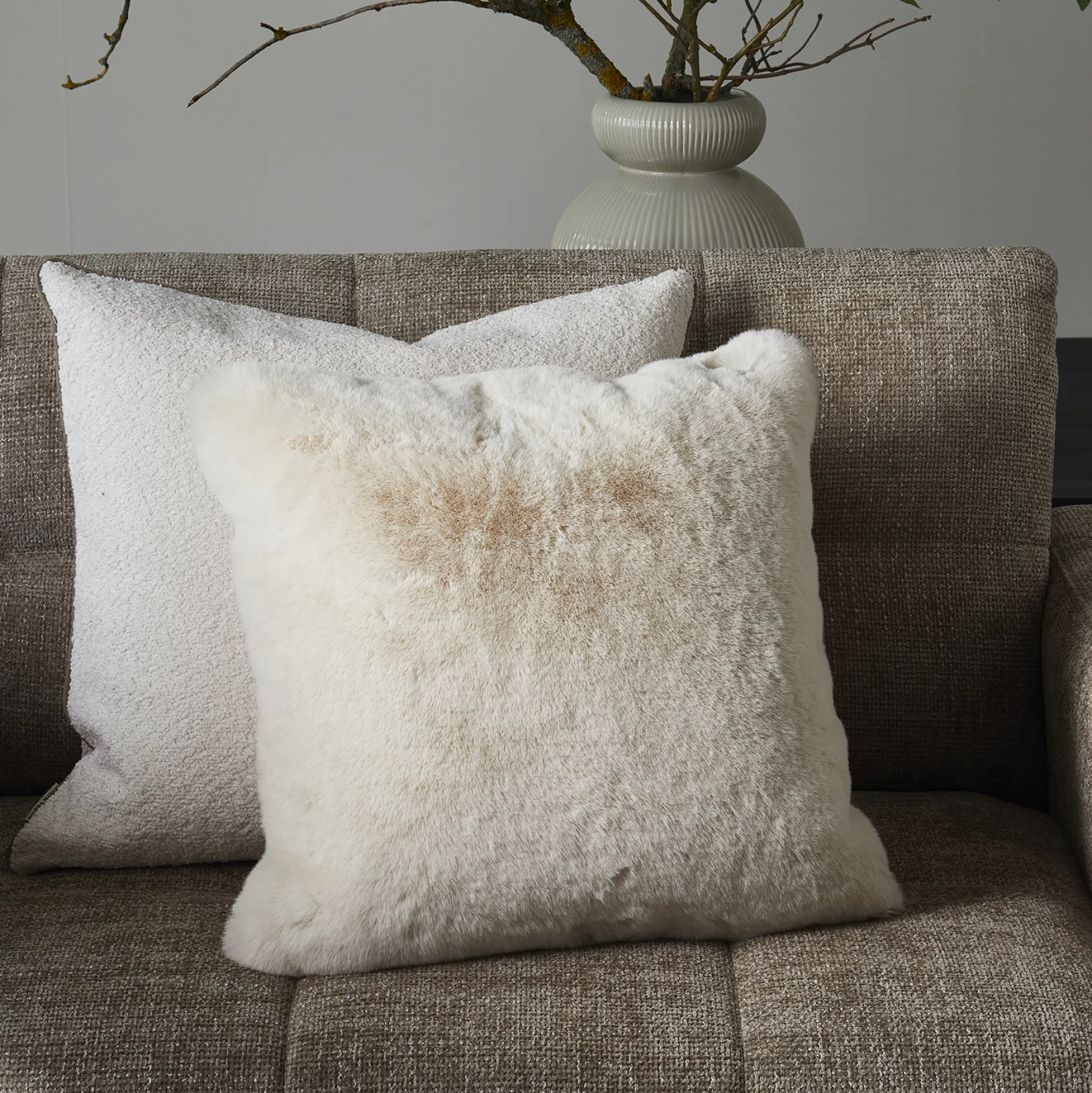 Sale Rivièra Maison Heather faux fur pillow cover 50x50