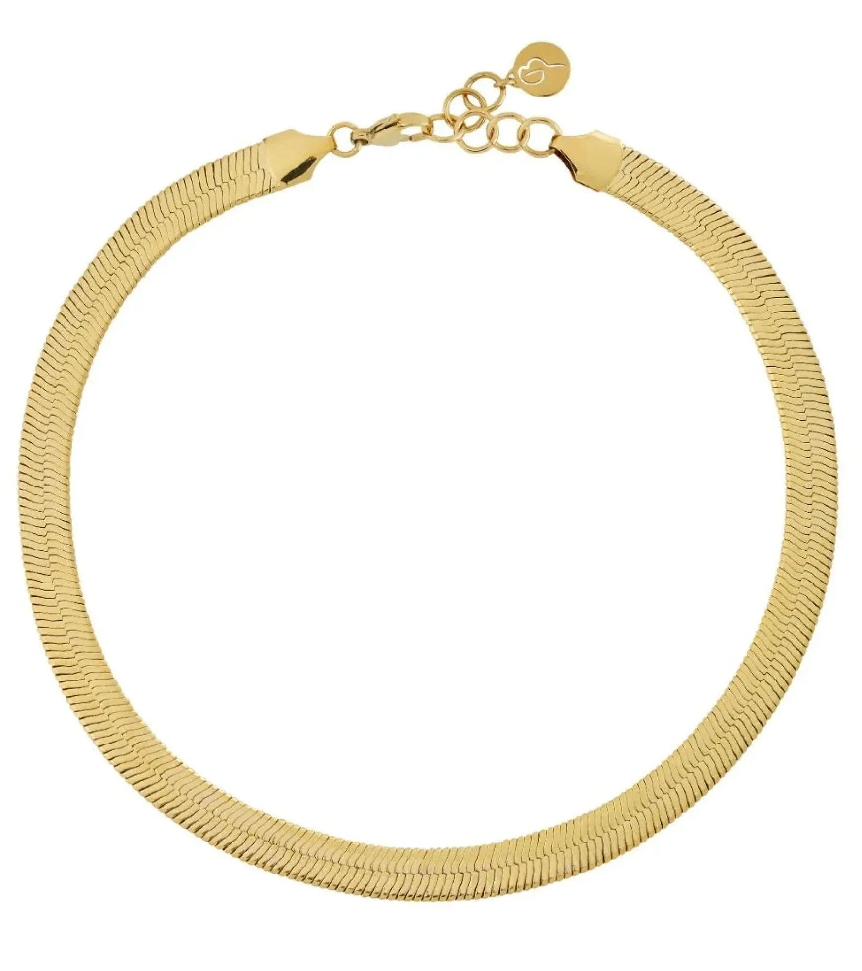 New Edblad Herringbone necklace L, gold