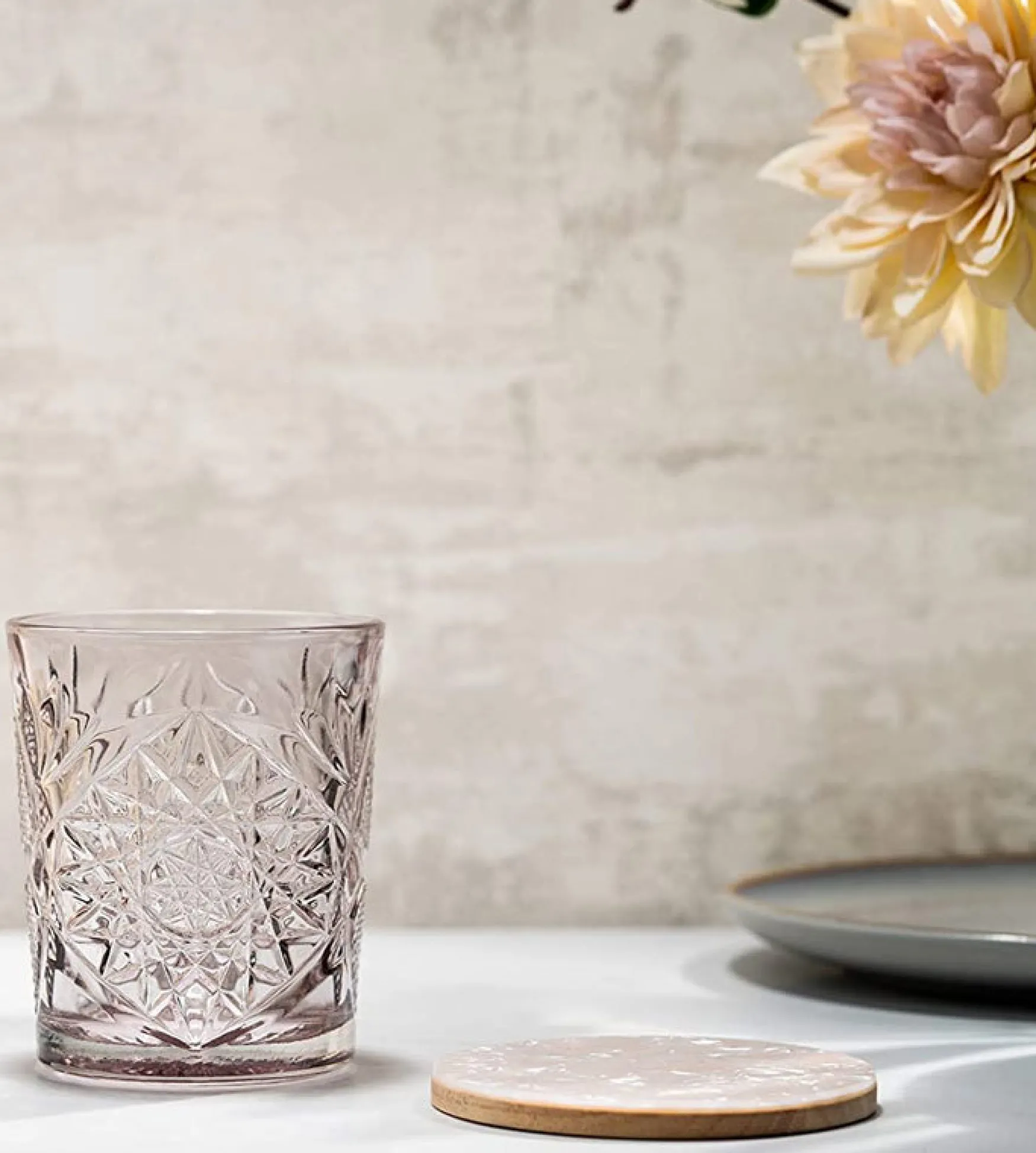 Outlet Hobstar double old fashioned, vaalea liila