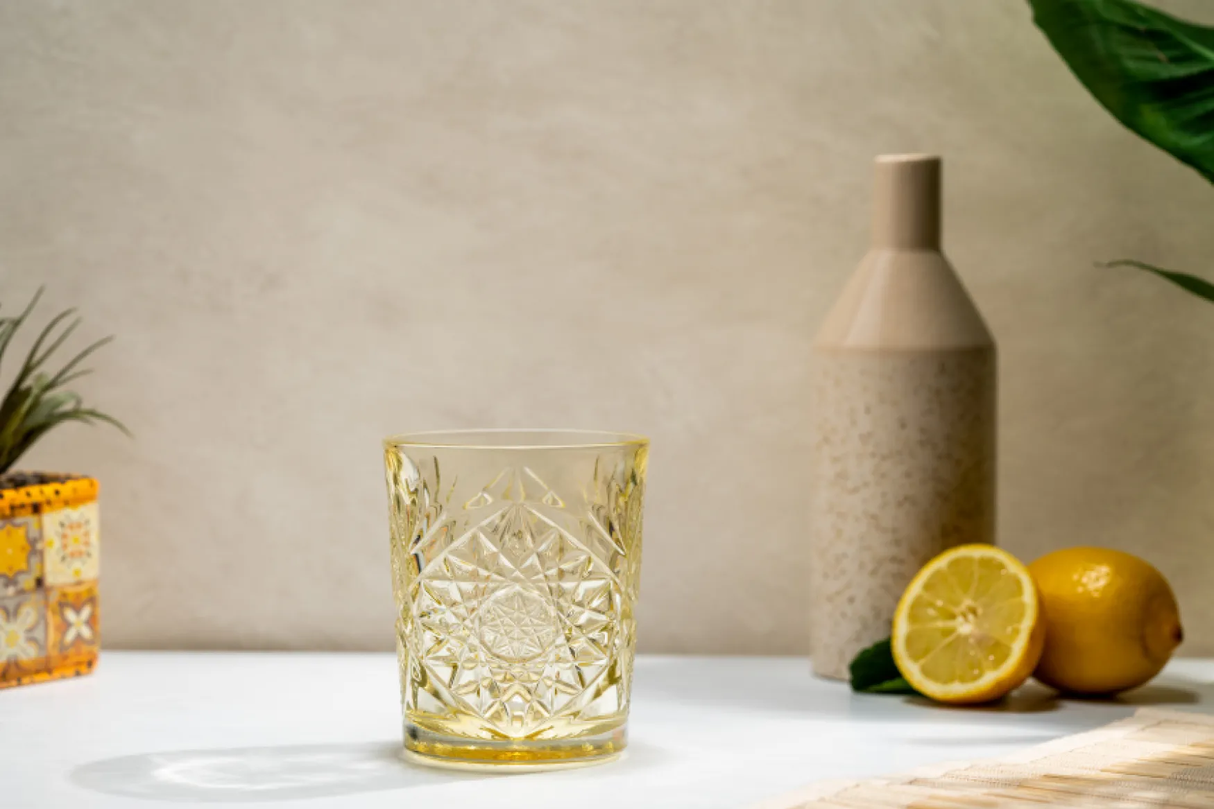 Hot Hobstar double old fashioned, keltainen