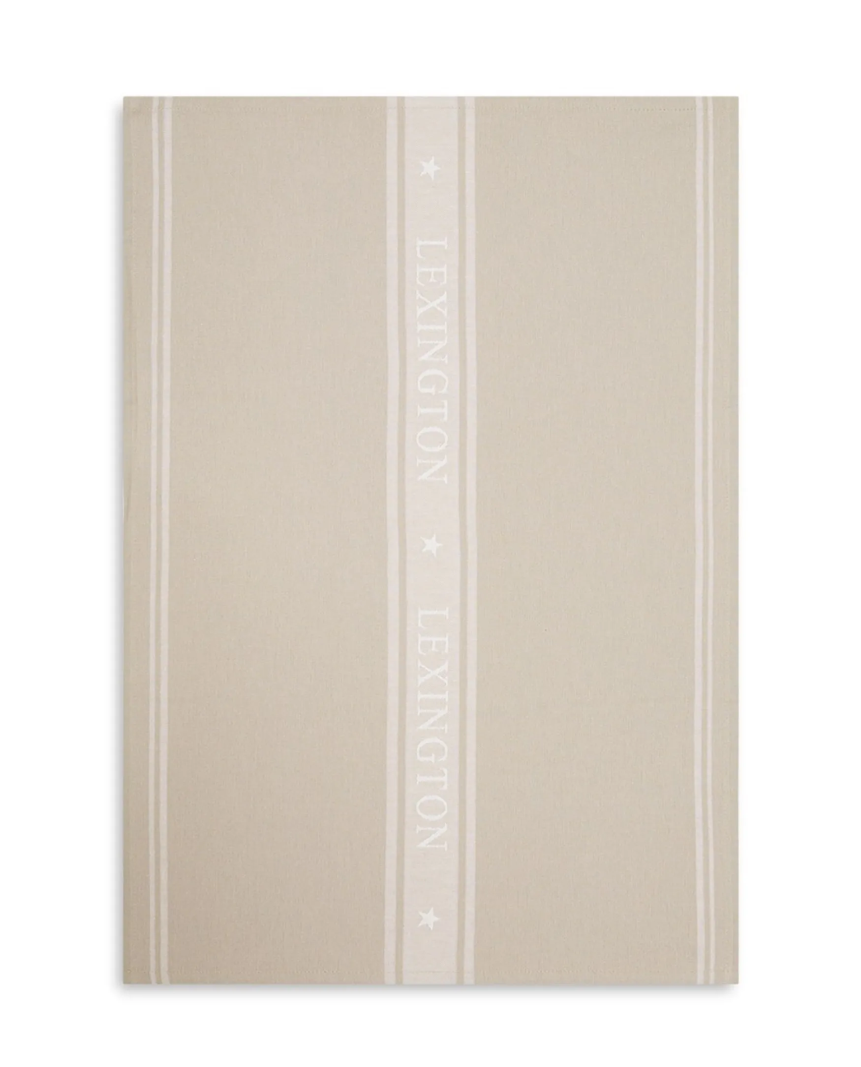 Clearance Lexington Company Icons cotton jacquard star kitchen towel, beige/white