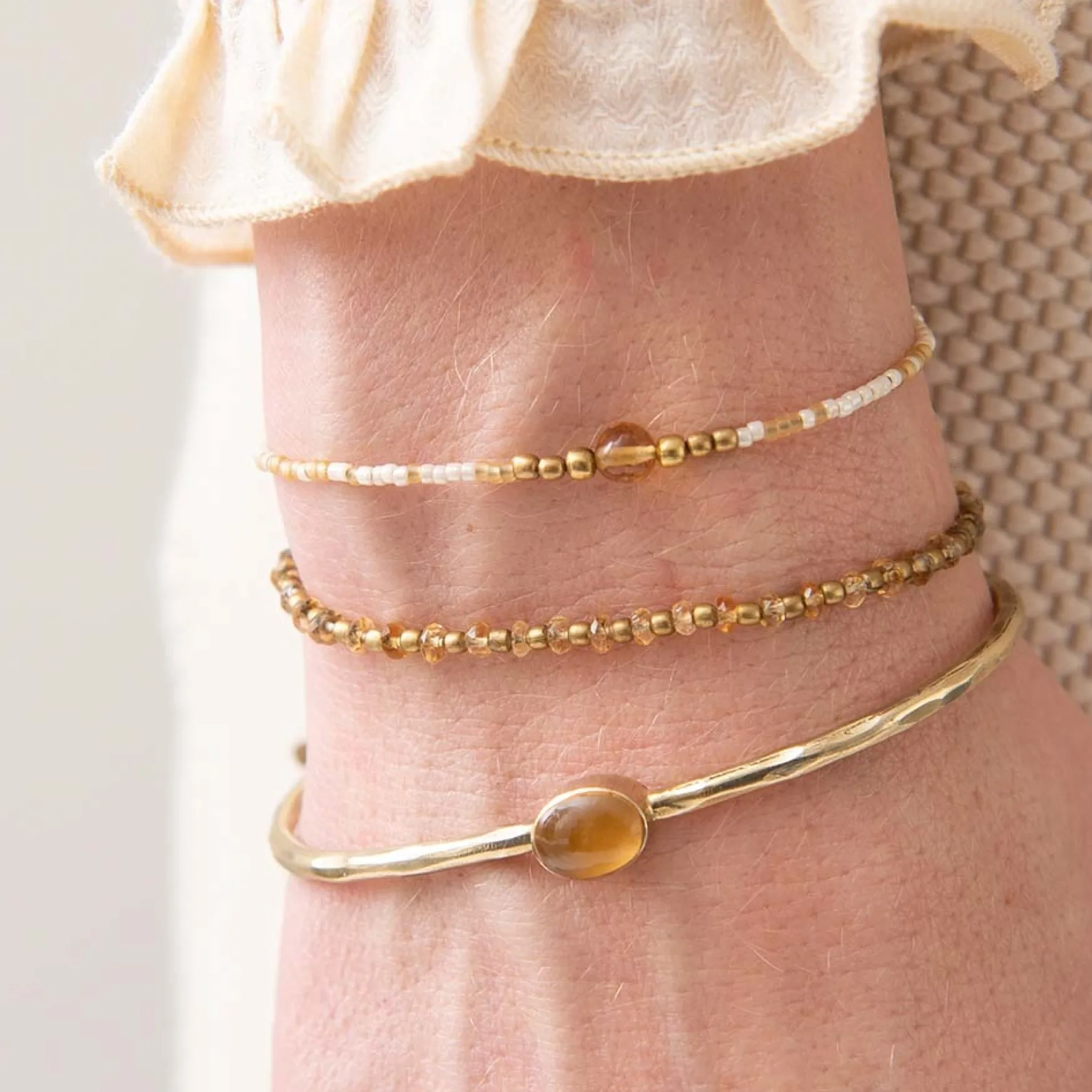 Online A Beautiful Story Iris citrine gold bracelet