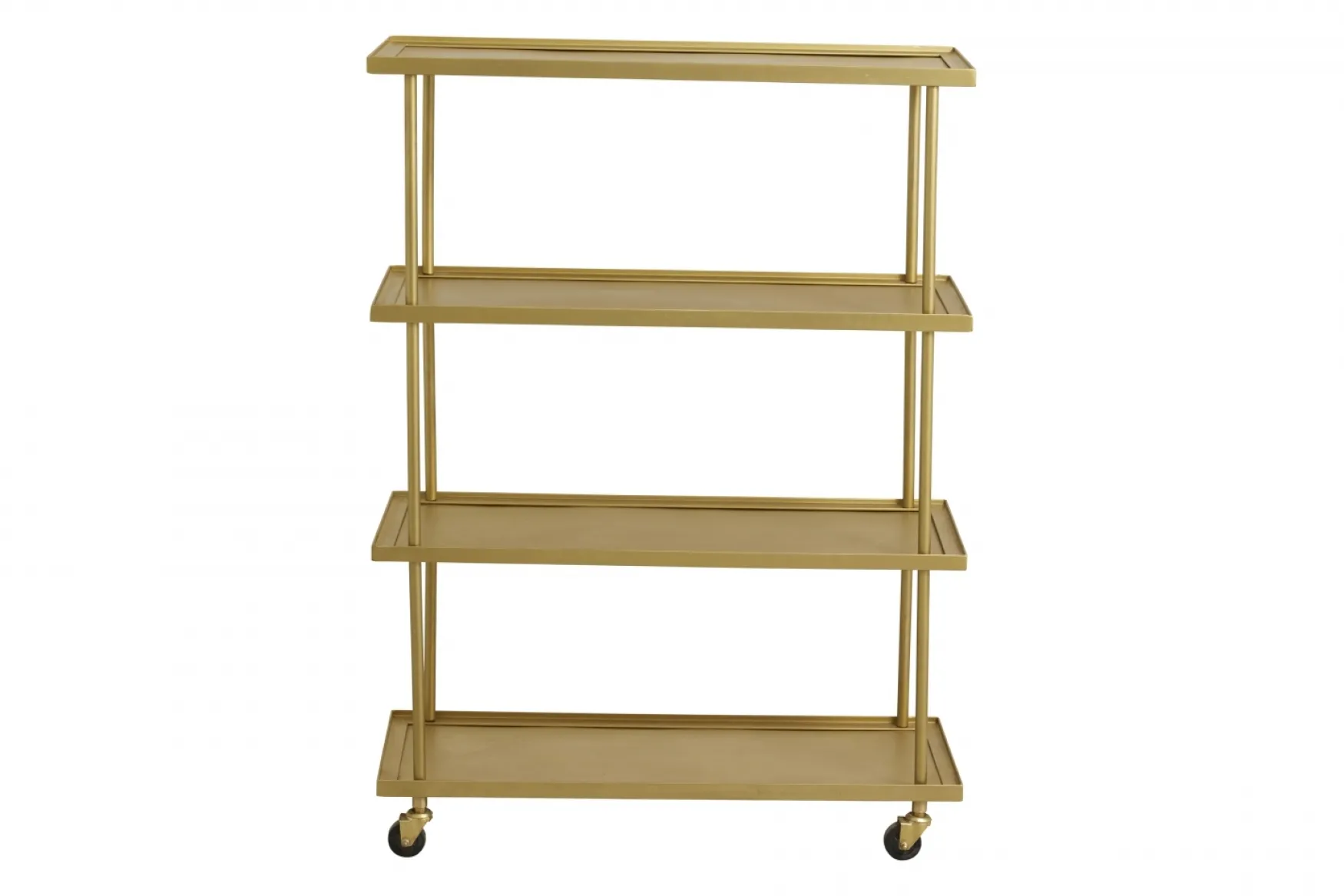 New Nordal Kamo trolley with 4 shelves, golden
