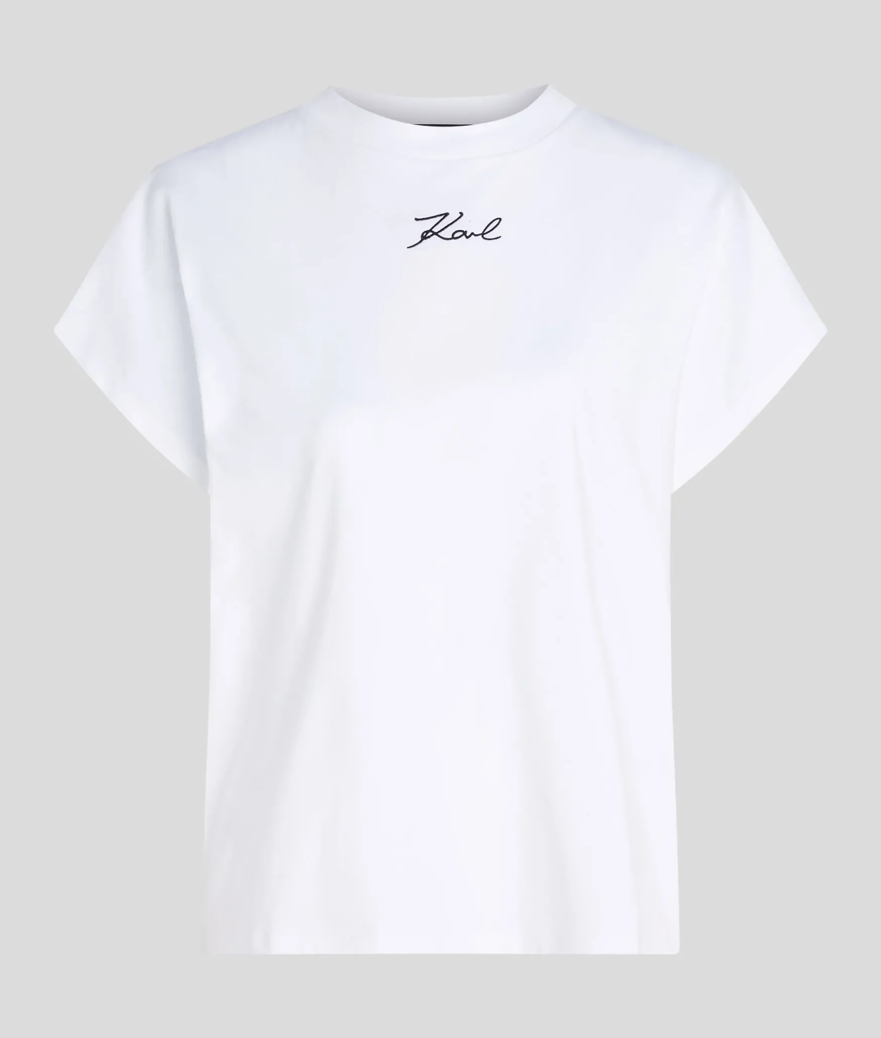 Best KARL LAGERFELD Karl signature t-shirt, white