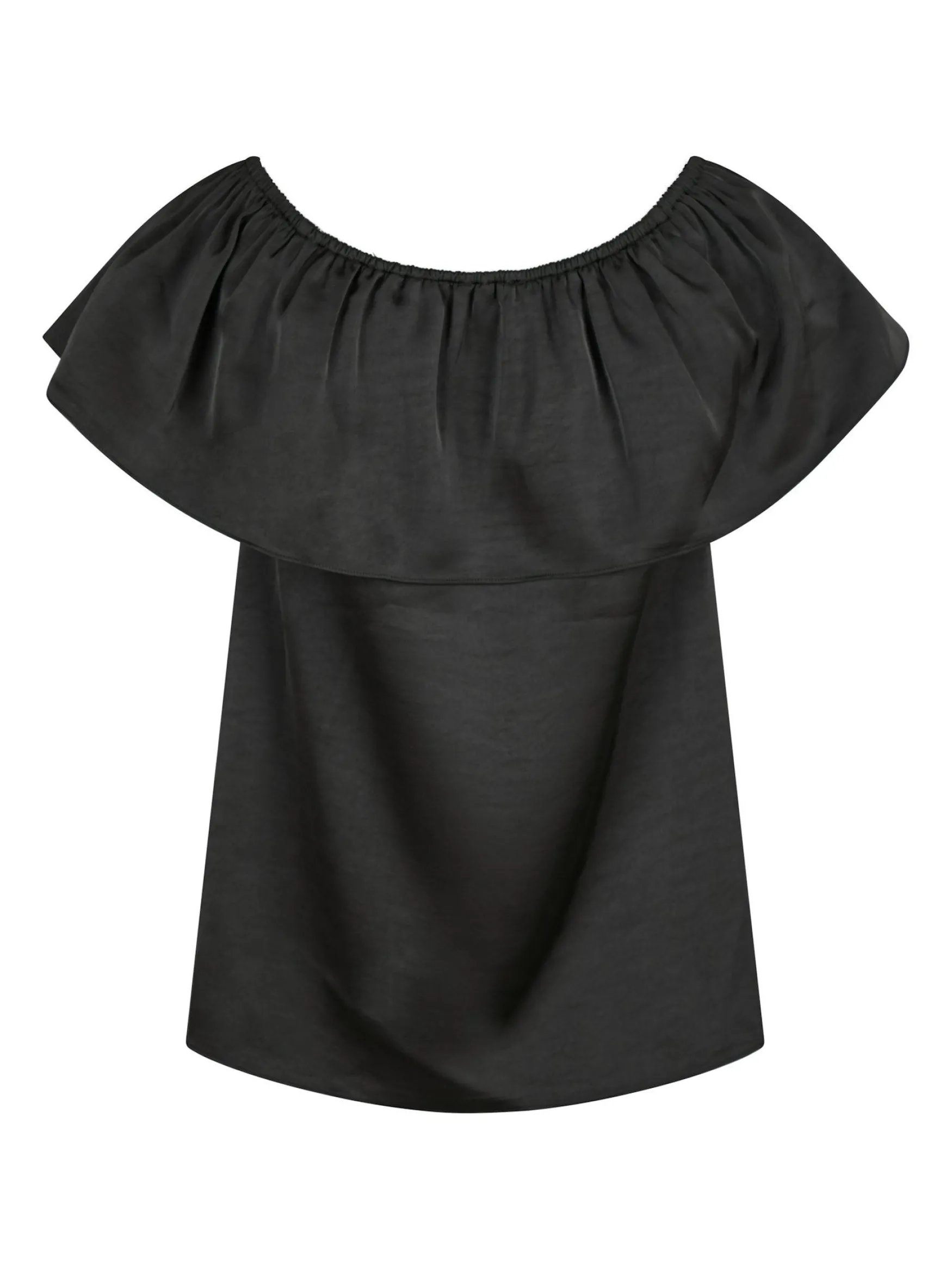 Clearance Neo Noir Kris heavy sateen top, black