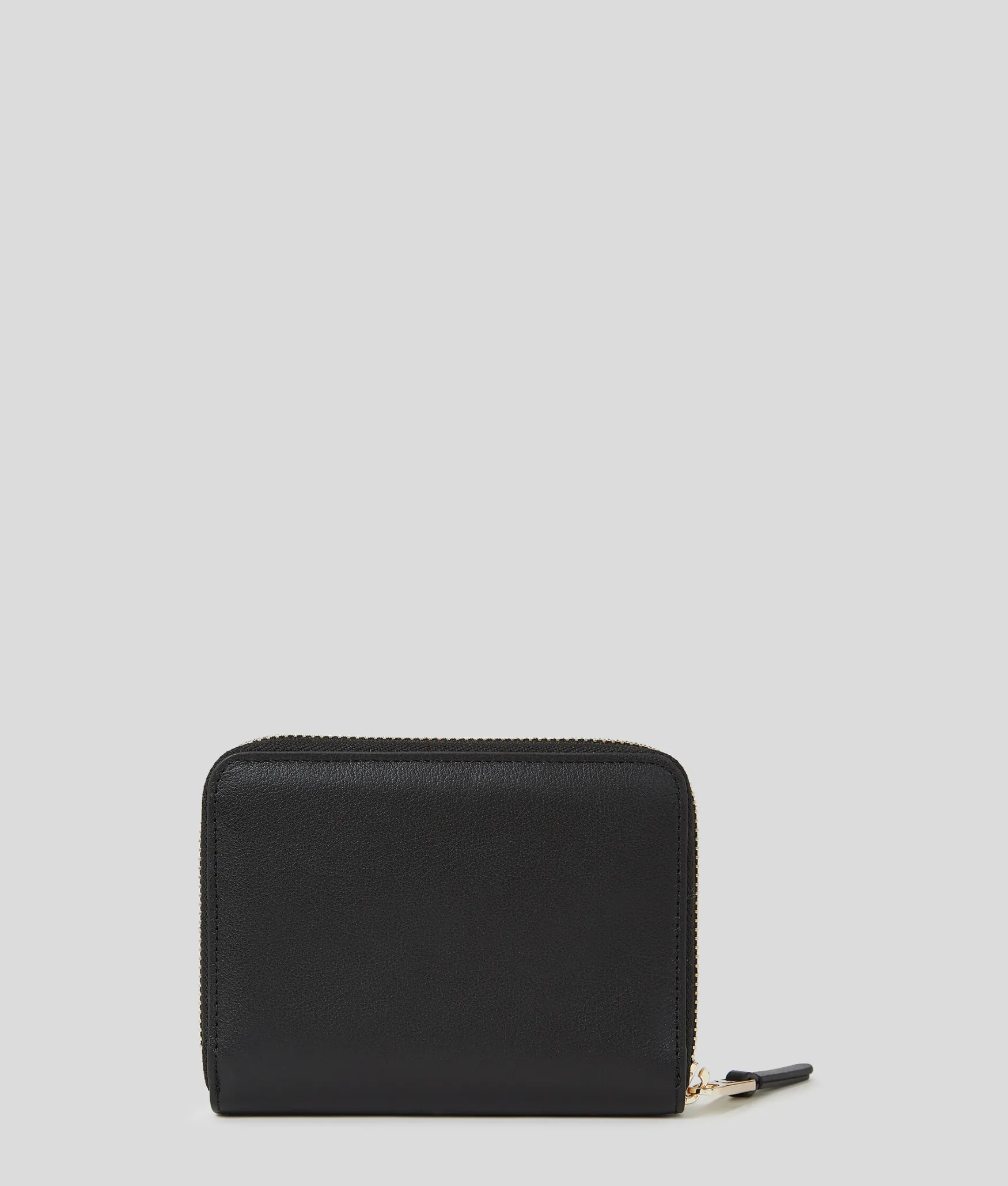 Clearance KARL LAGERFELD K/Signature medium zip wallet, black/gold