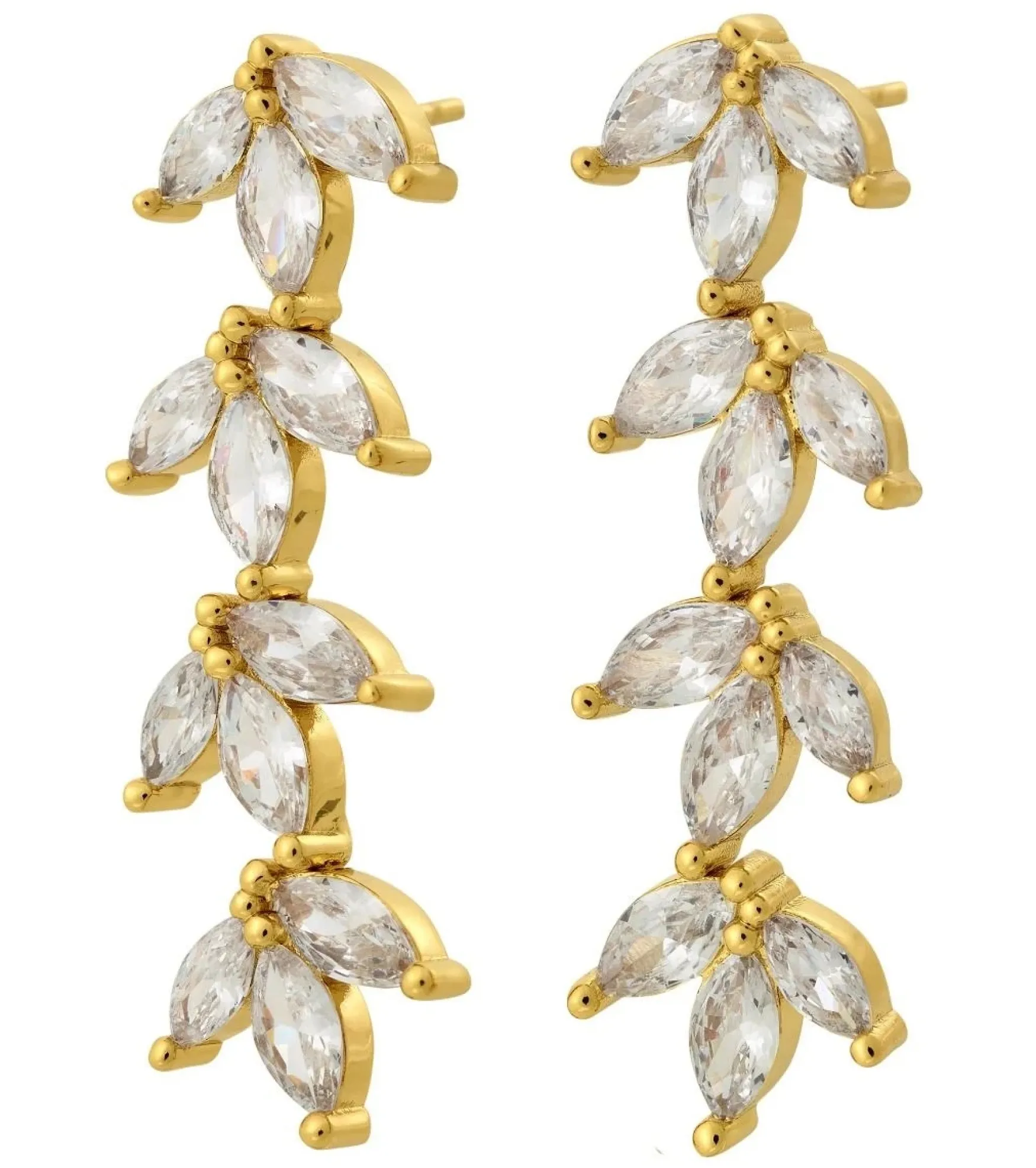 Hot Edblad Laurel earrings, gold