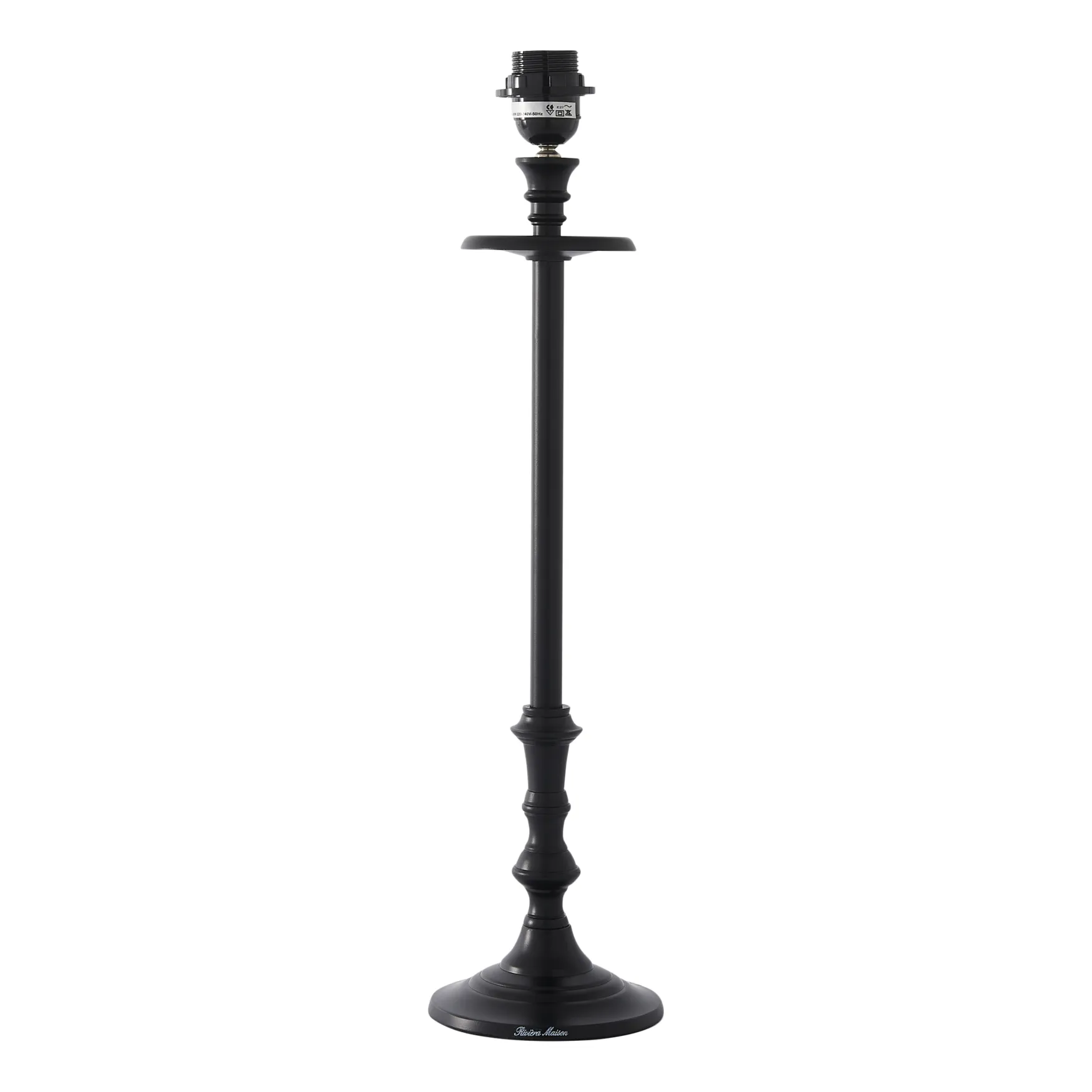 Clearance Rivièra Maison L'hotel lamp base antique, black