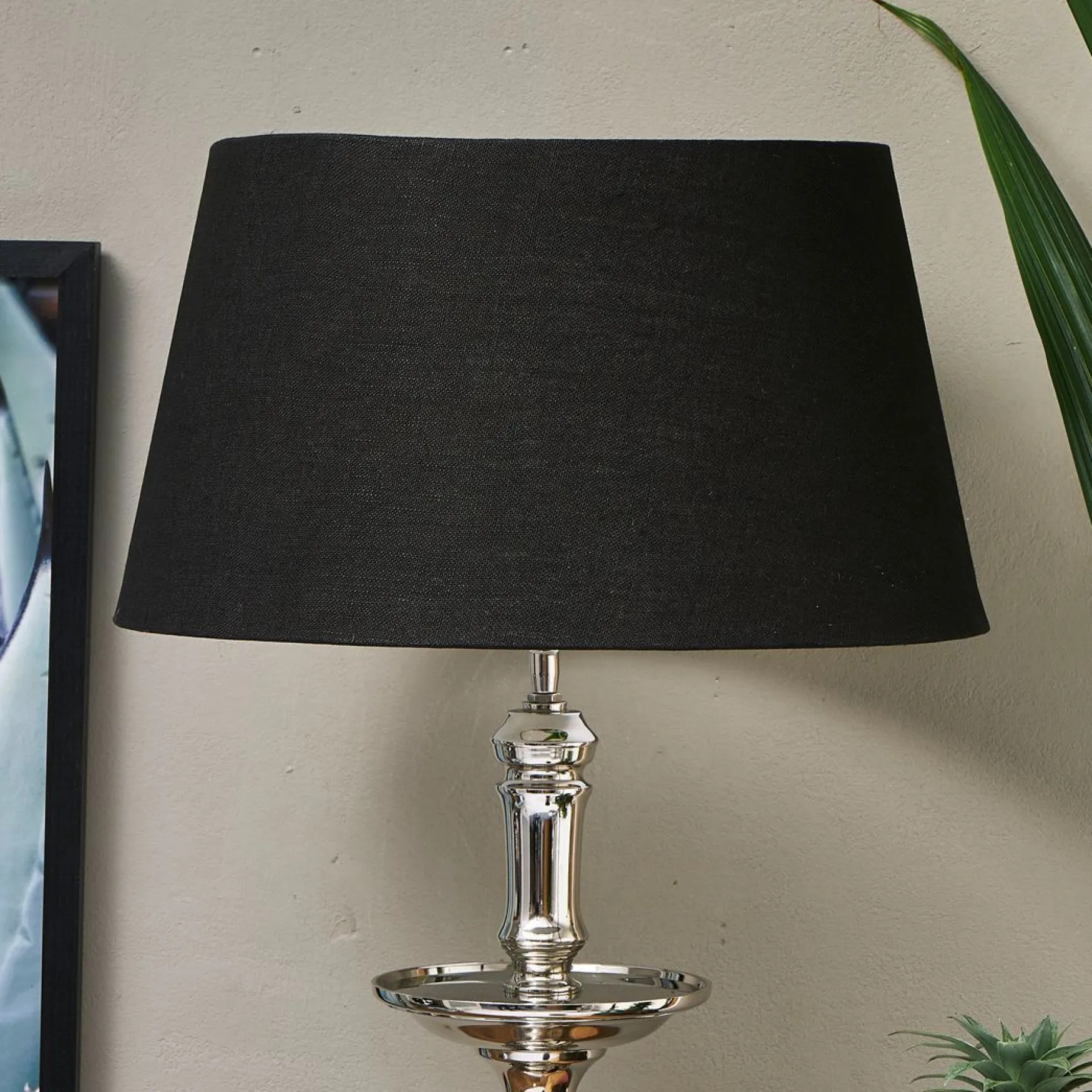 New Rivièra Maison Linen lampshade 35x45, all black