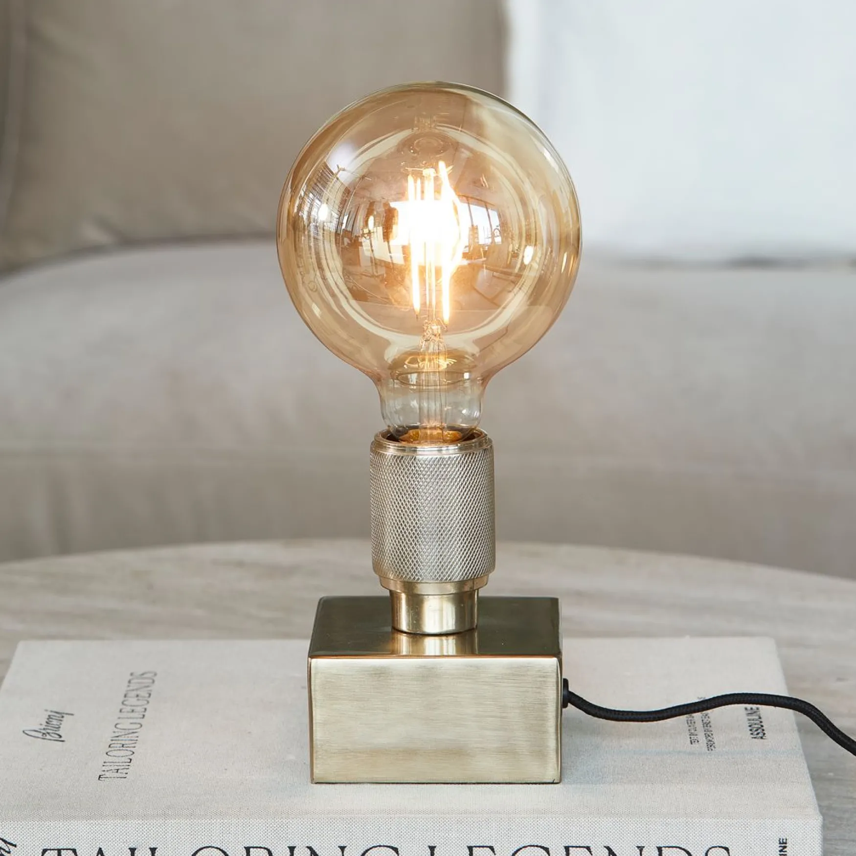 Outlet Rivièra Maison Lobby loft table lamp gold