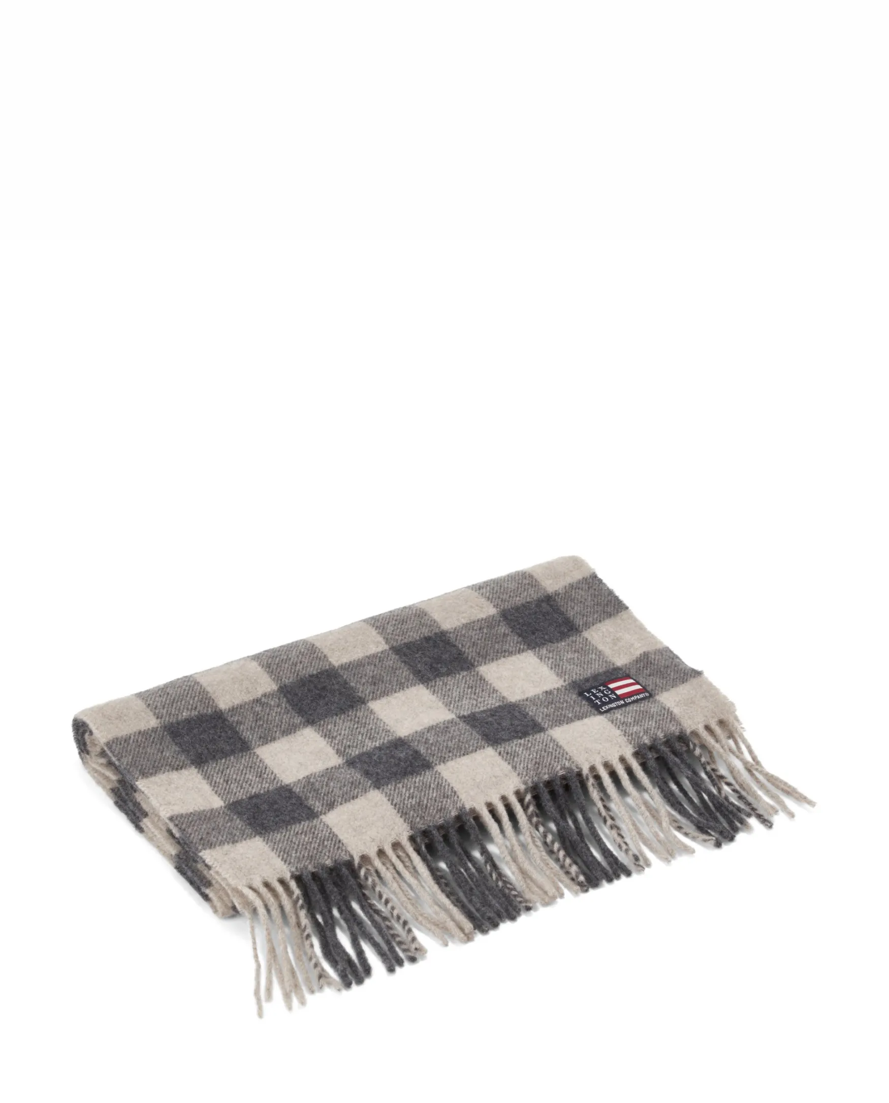 Clearance Lexington Company Massachusetts scarf, grey/beige check