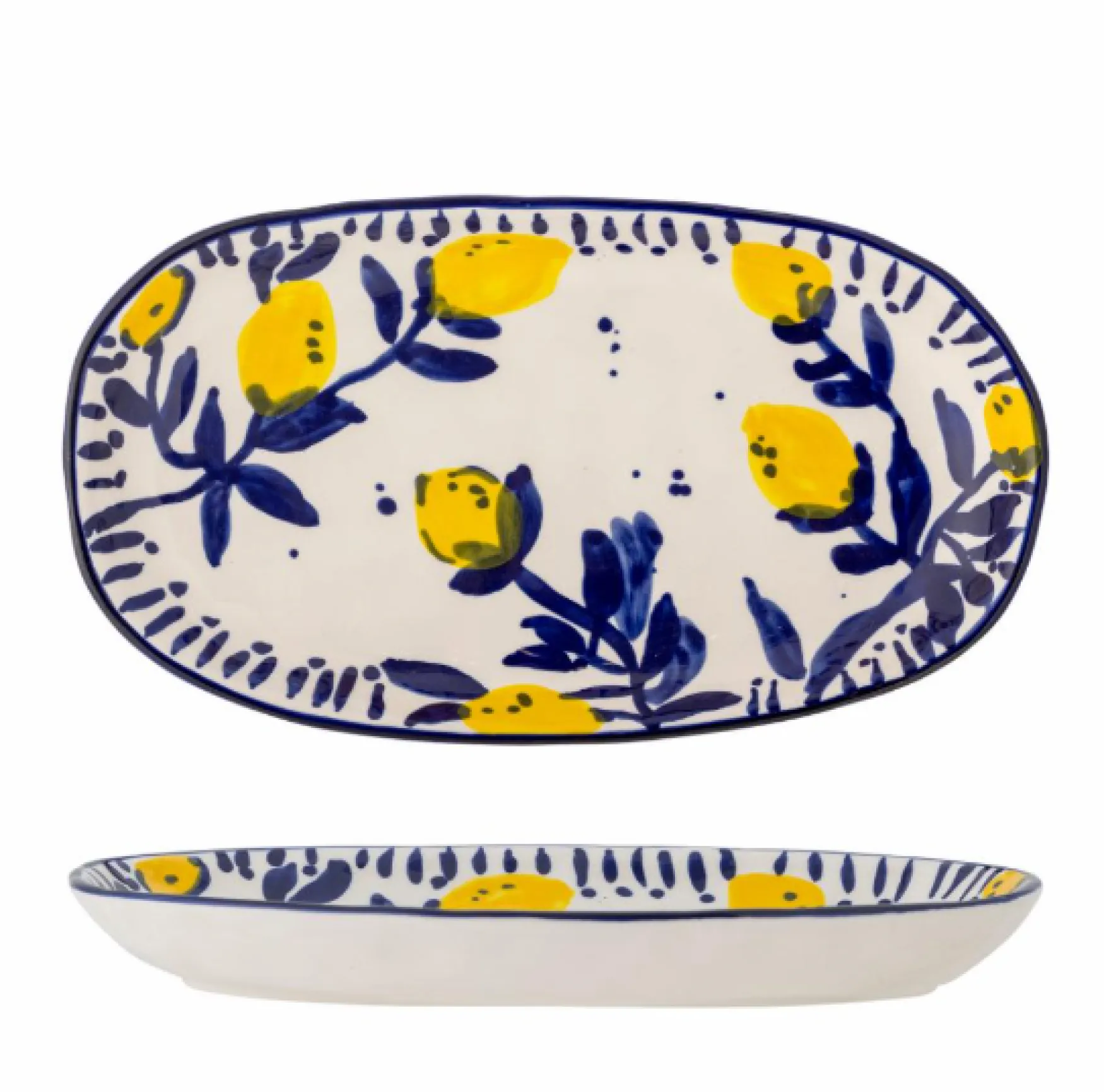 Discount Bloomingville Maxima serving plate, blue