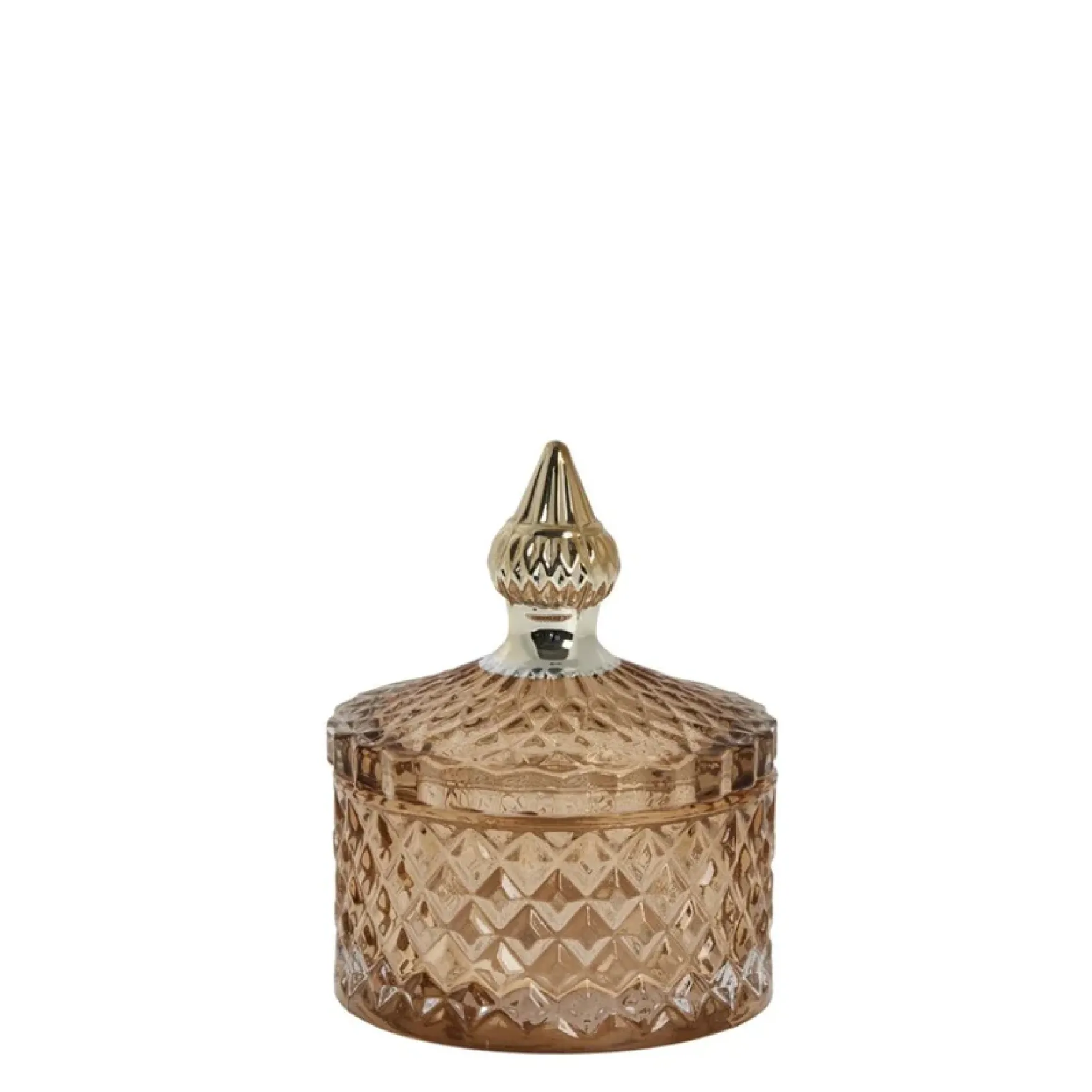 New Lene Bjerre Desing Miya jar 8,5x10,5cm, golden brown