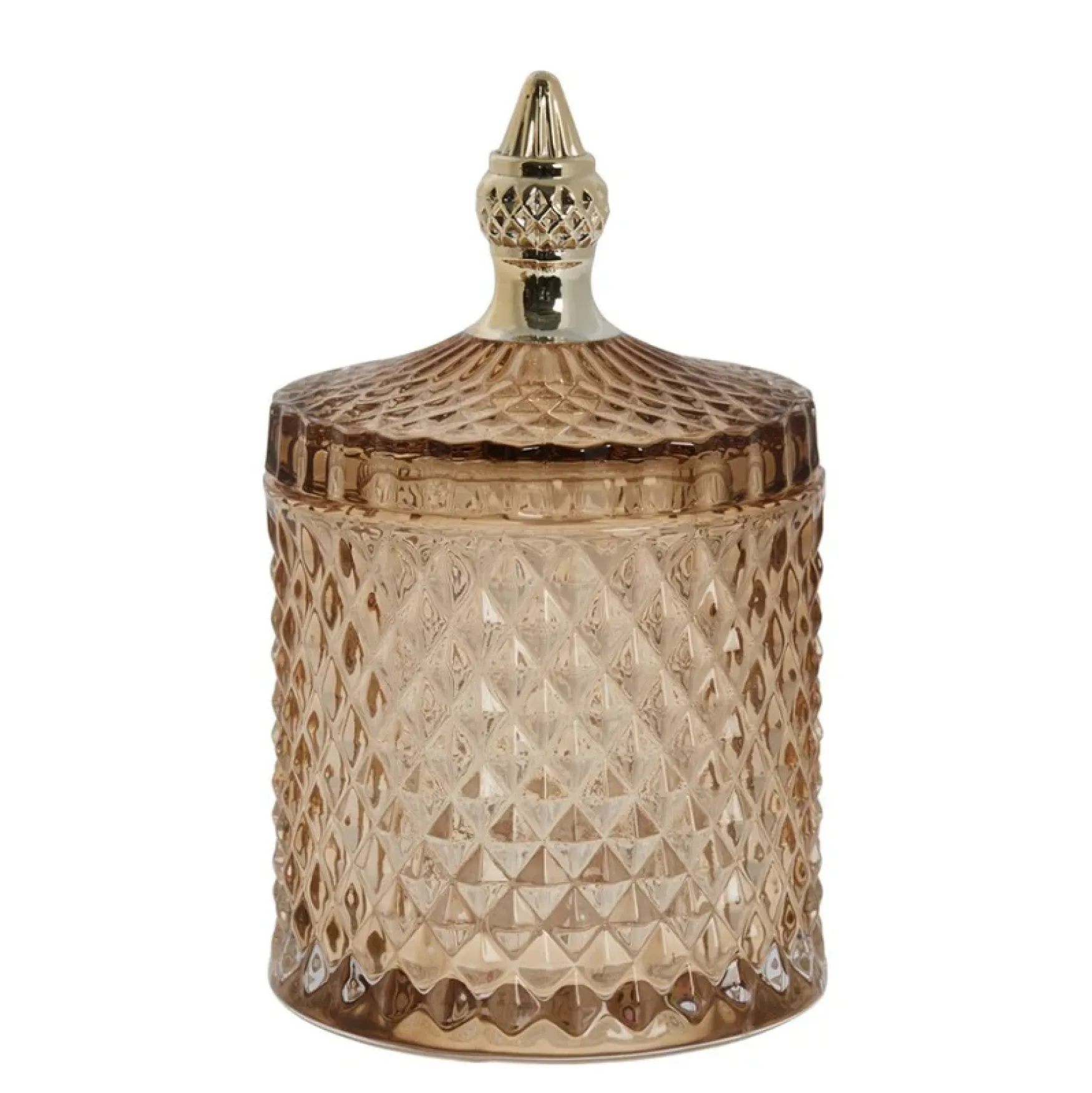 Hot Lene Bjerre Desing Miya jar 10,5x17,5cm, golden brown