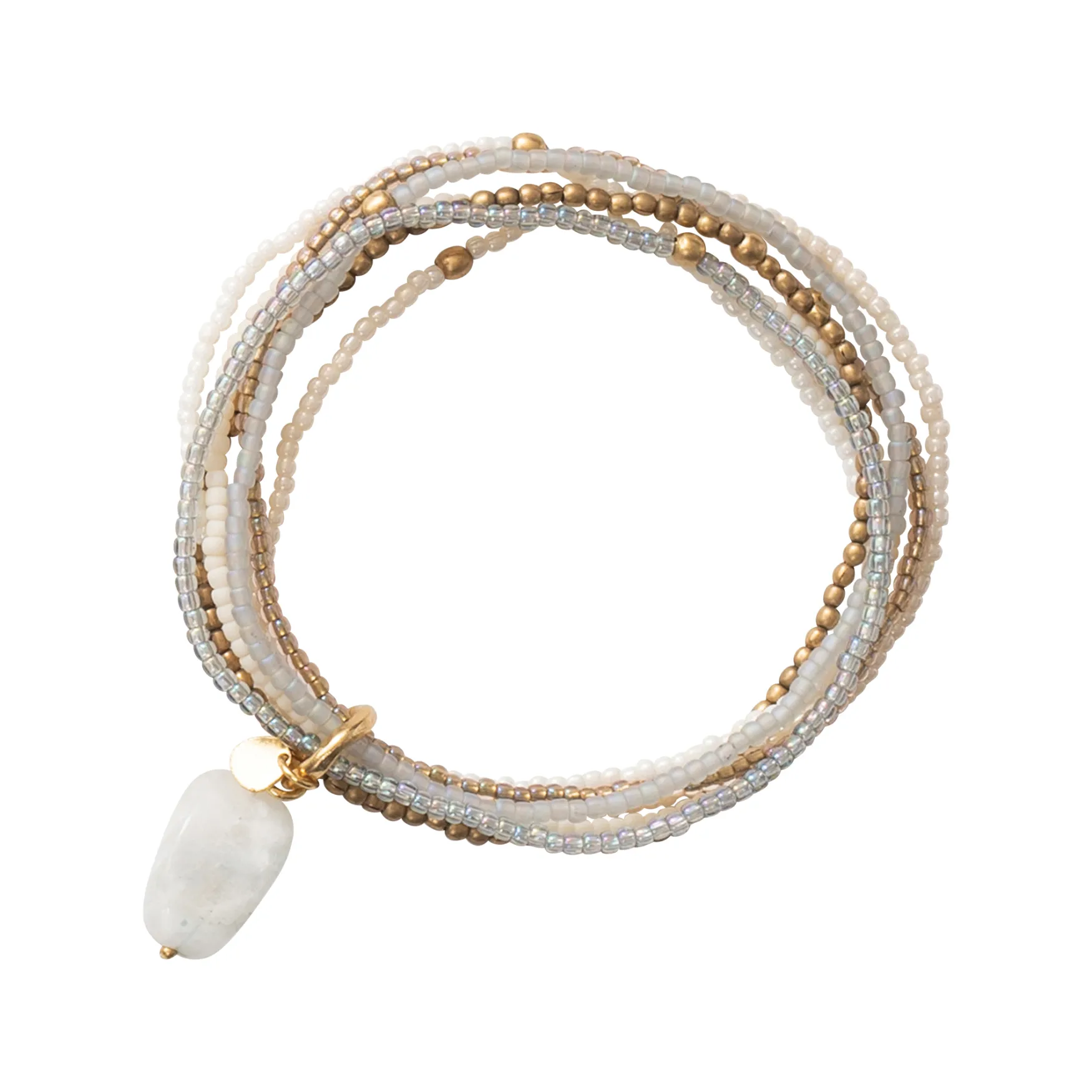 New A Beautiful Story Nirmala moonstone gold bracelet