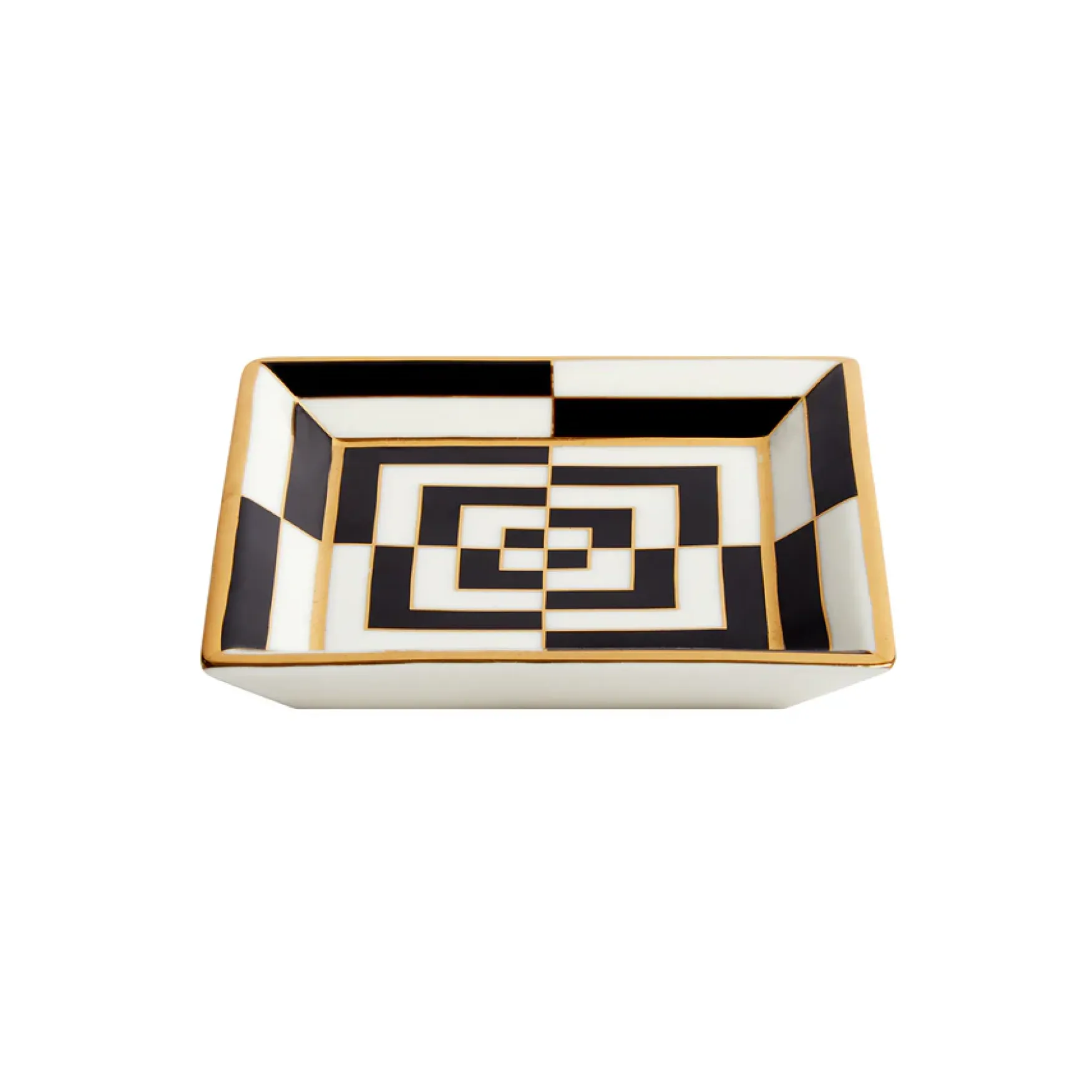 Hot Jonathan Adler Op art square tray, black/white