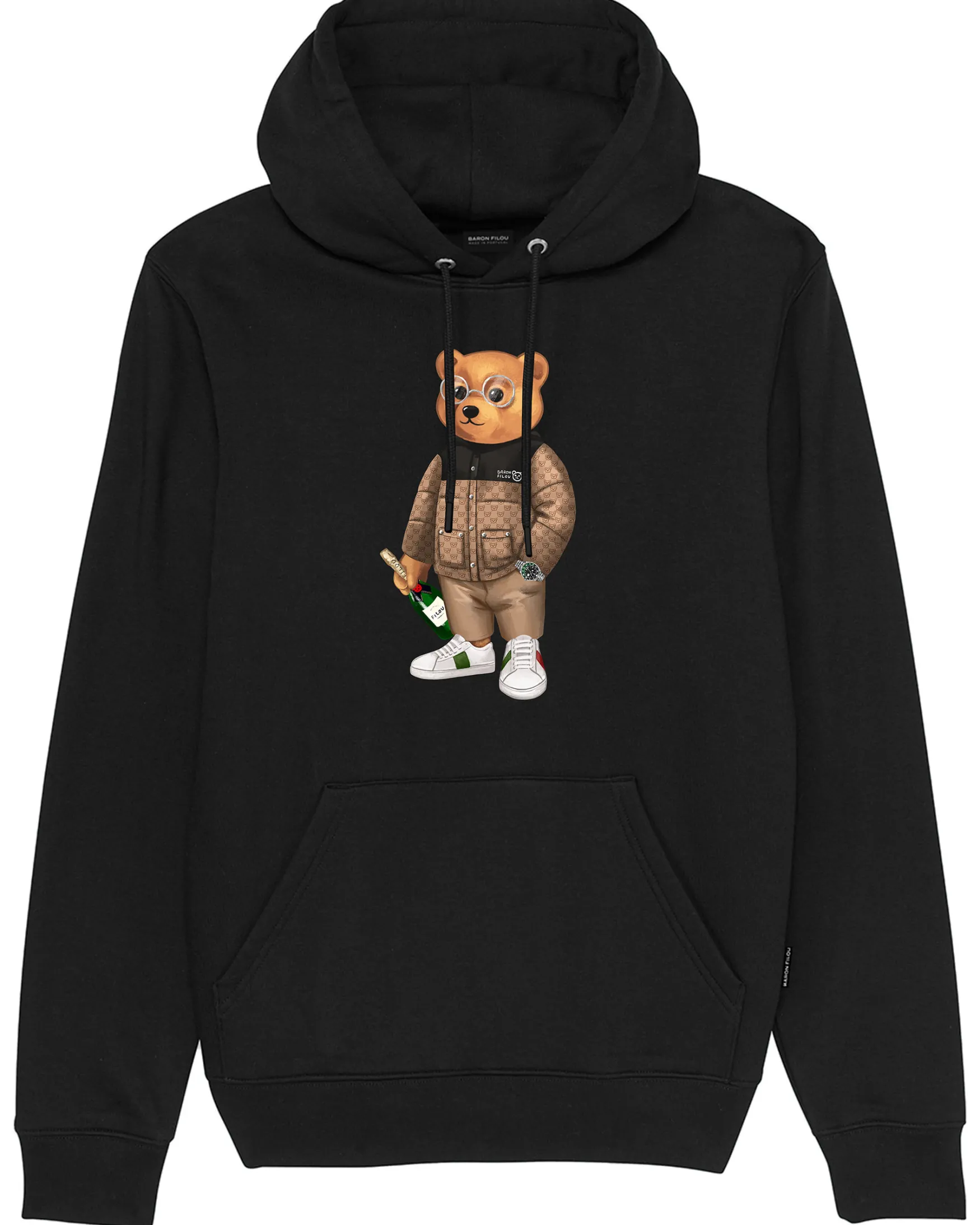 Clearance Baron Filou Organic hoodie Filou CXVI, black