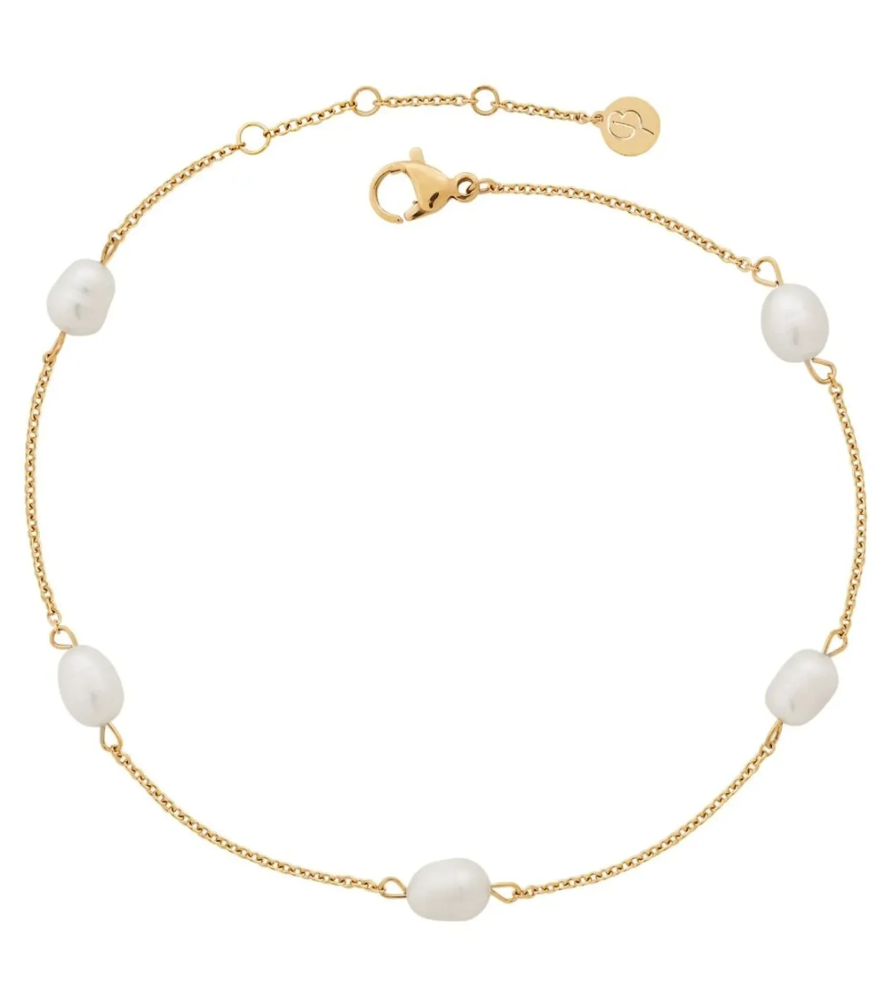 Online Edblad Perla anklet, gold