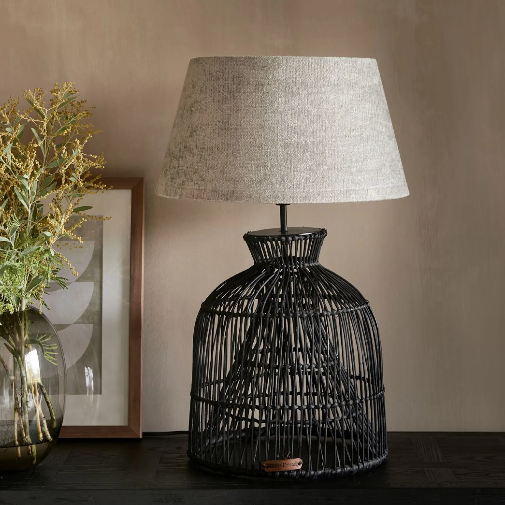 Online Rivièra Maison Phinesse lamp shade 21x38, grey