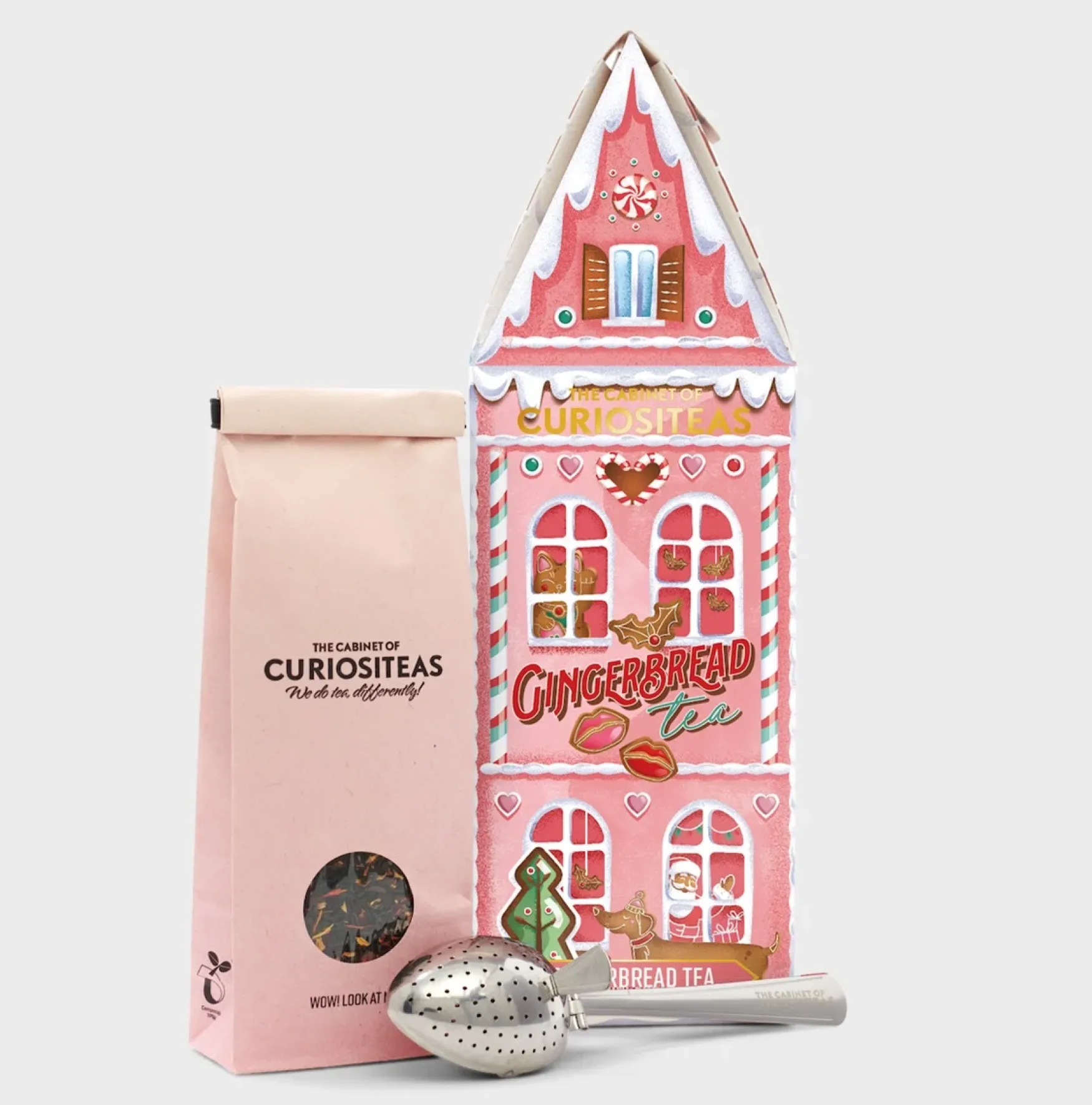 Clearance BOXinBAG Pink gingerbread tea house giftbox